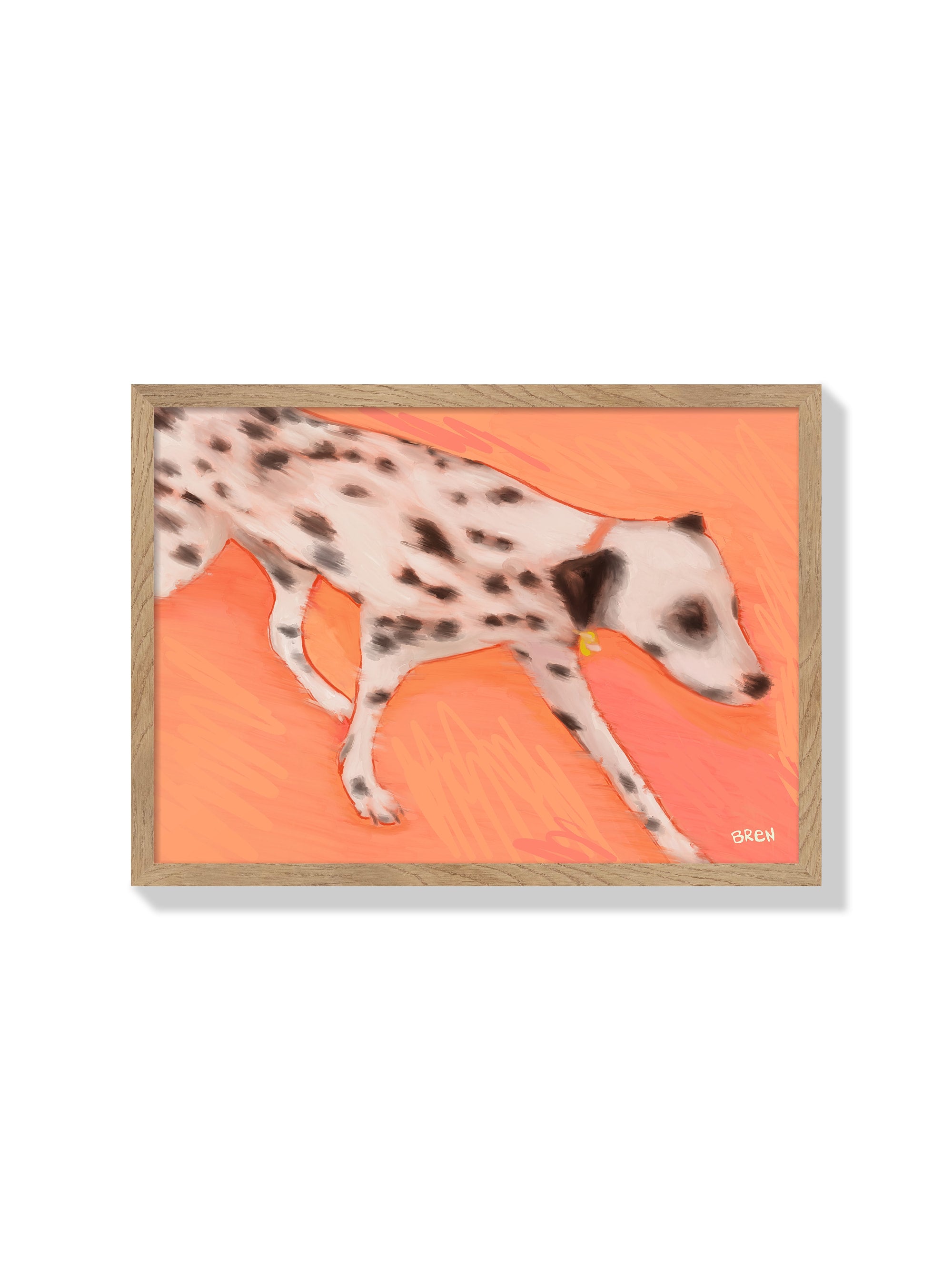 Running Dalmation - Scared of Moths - Natural Frame |frame=Natural Frame|