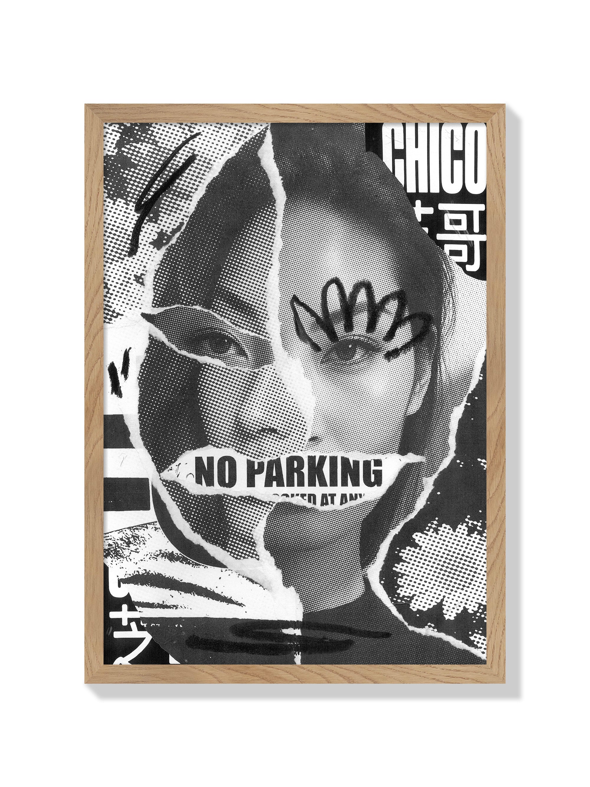 NO PARKING - Chico Leong - Natural Frame |frame=Natural Frame|