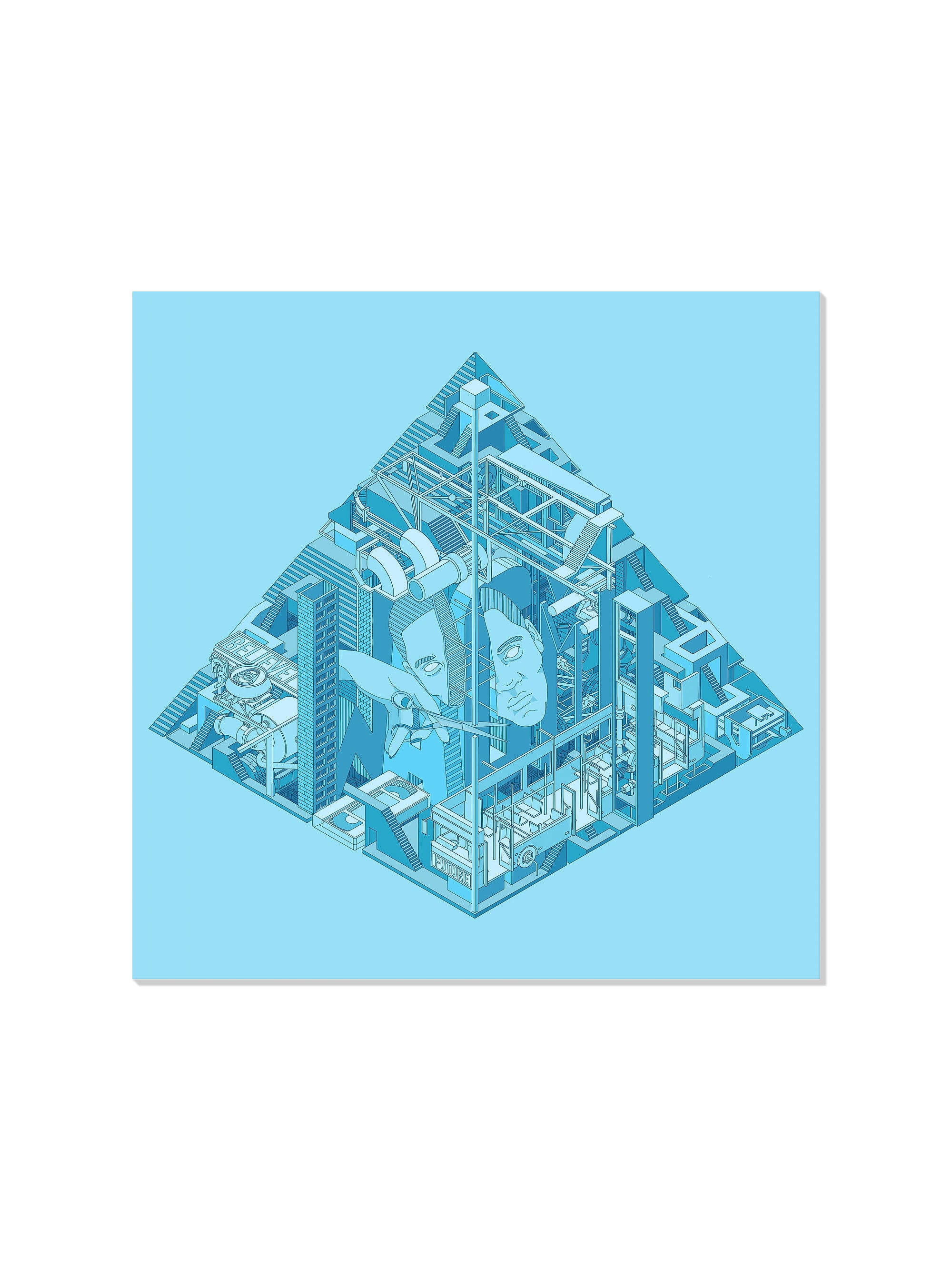 Emotionally Unstable Pyramid - Iván Casís Jr. - Unframed |frame=Unframed|