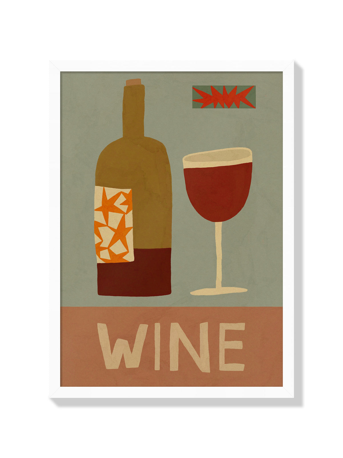 Wine - Sophie Deller  - White Frame |frame=White Frame|