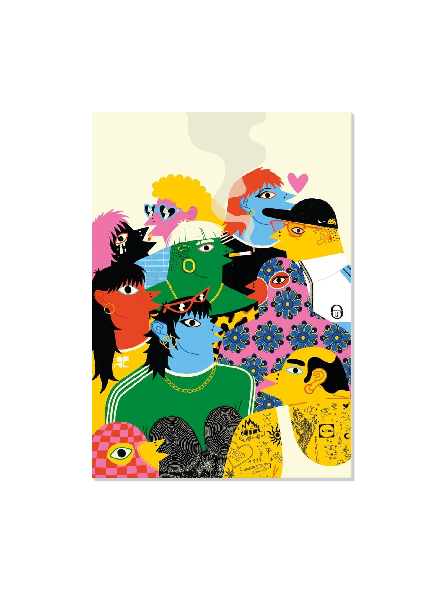 "Dimanche Matin" by Petrouchkaka, fine art print, unframed display. |frame=Unframed|