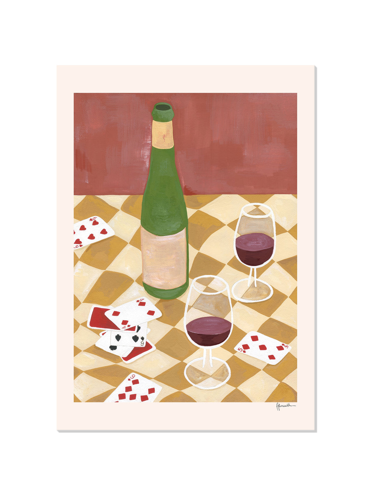 cards & cab sat - Frankie Penwill - Unframed |frame=Unframed|