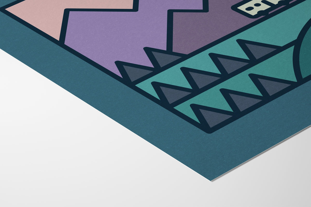 The Road Trip (Miniscape 06) - Rick Crane - Fine Art Paper 200gsm |type=paper|