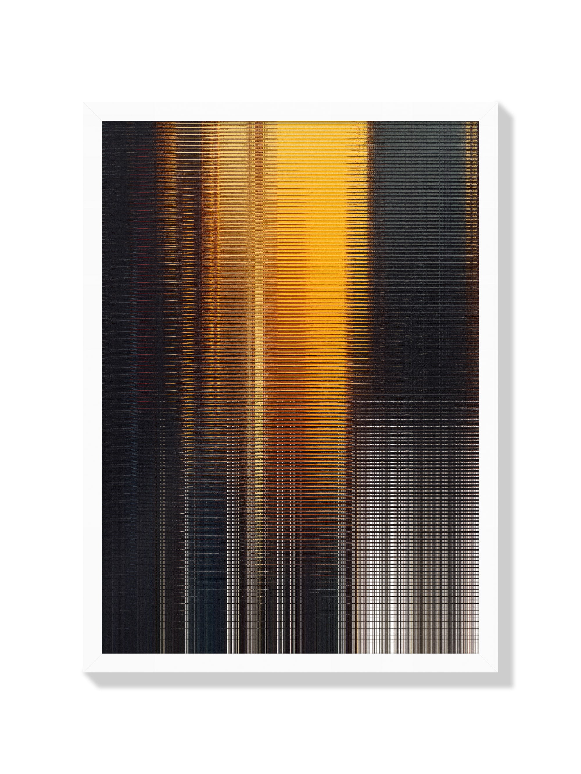 City Through A Window 02 | Glitch 26.425.2 - Aaron Borchardt - White Frame |frame=White Frame|