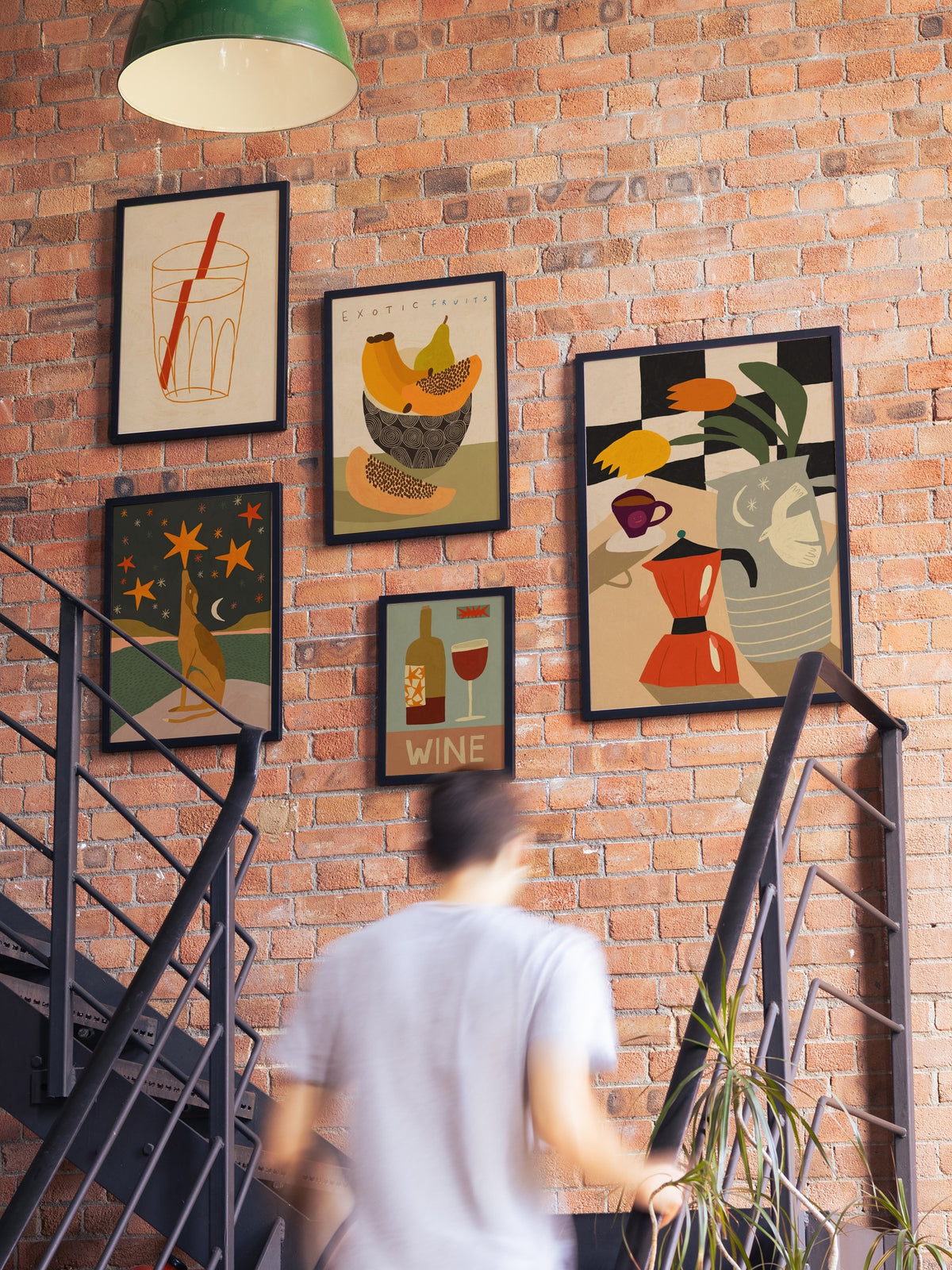 Exotic Fruits - Sophie Deller  - A_GWBlack_300626 |type=gallerywall|