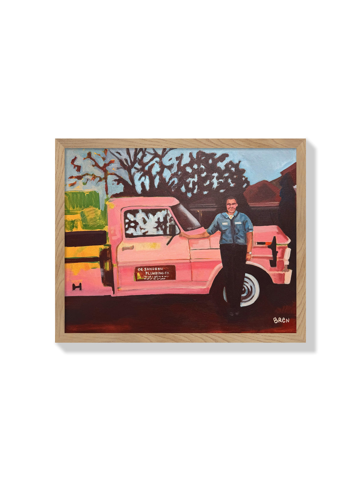 DR Plumbing Co - Scared of Moths - Natural Frame |frame=Natural Frame|