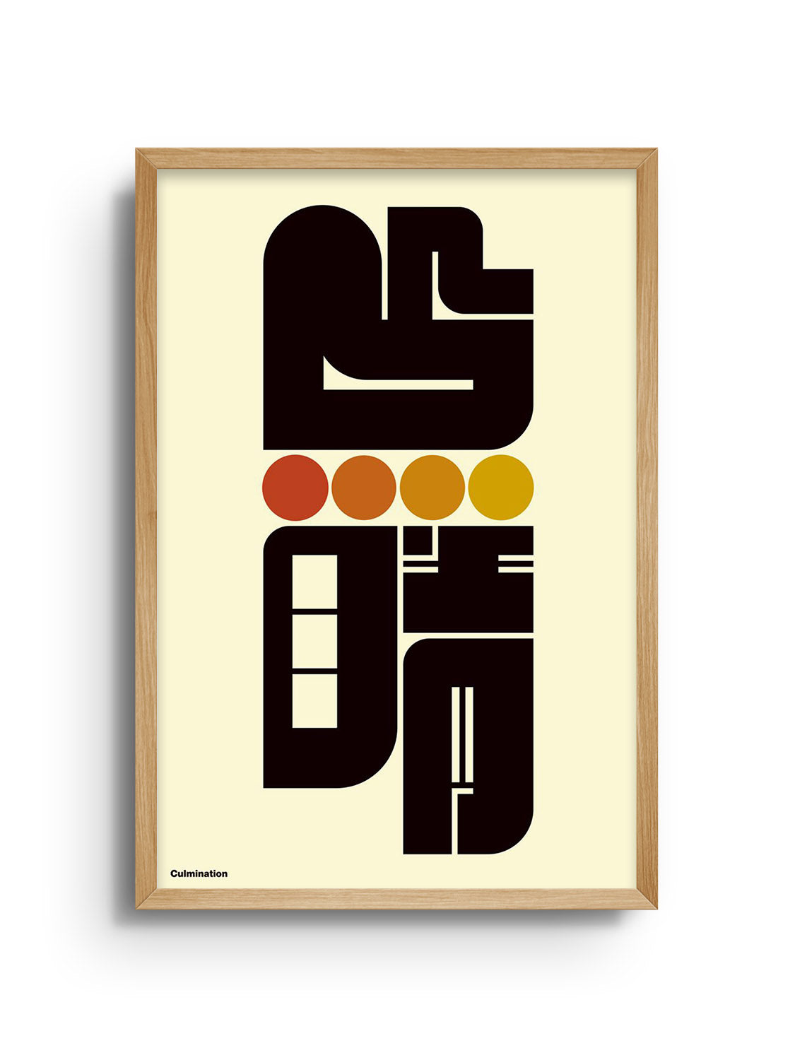 "繁栄 (culmination)" by Kenichi Minami in Natural Frame, product mockup at East Side Studio London fine art print gallery.