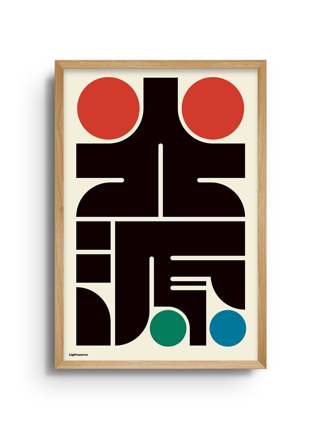 "光源 (light Source)" by Kenichi Minami in Natural Frame, displayed as styled product mockup at East Side Studio London.