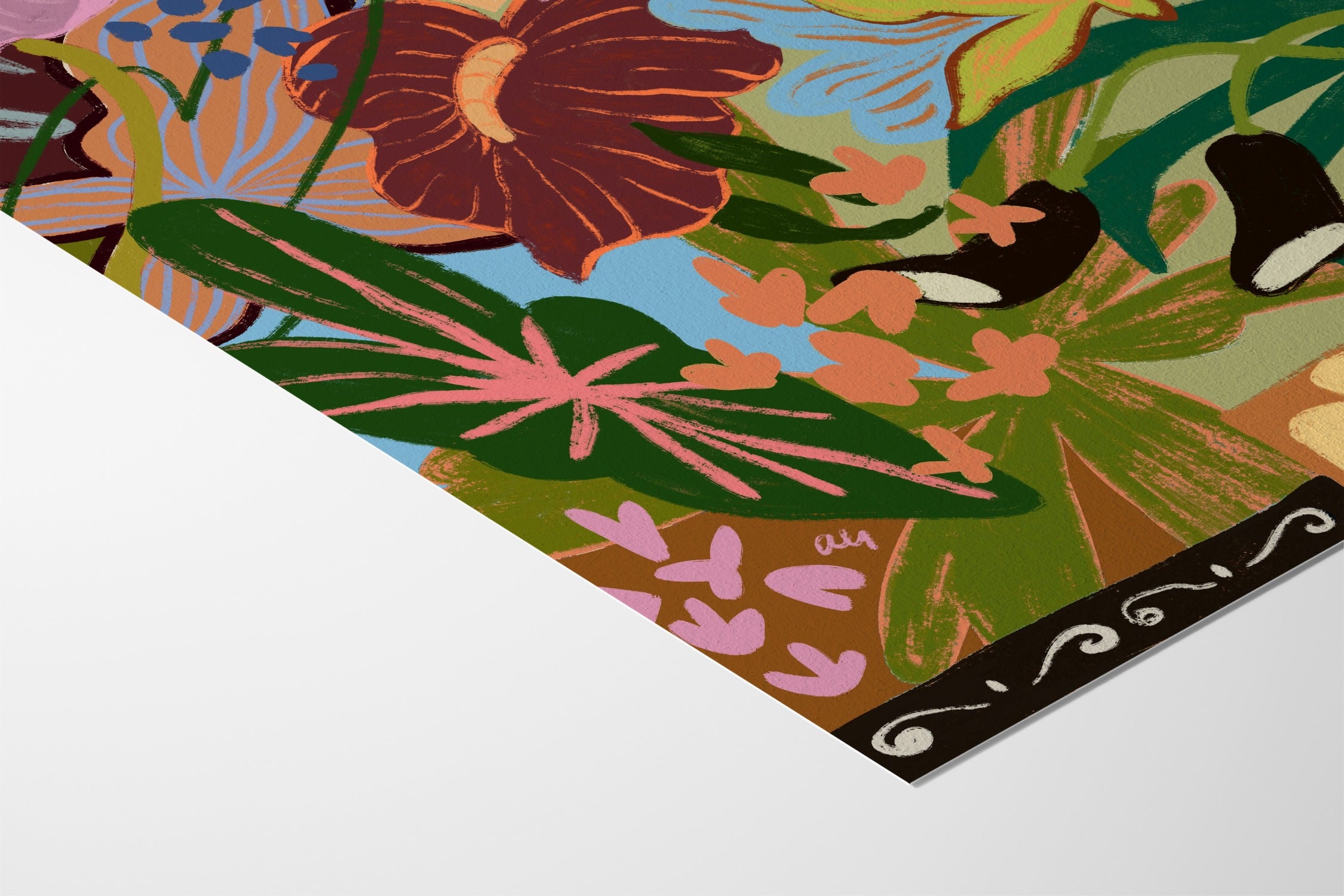 Wild Bouquet - Arty Guava - Hahnemuhle German Etching 310gsm |type=lifestyle|