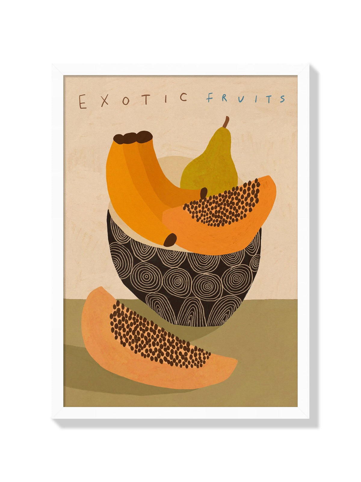 Exotic Fruits - Sophie Deller  - White Frame |frame=White Frame|