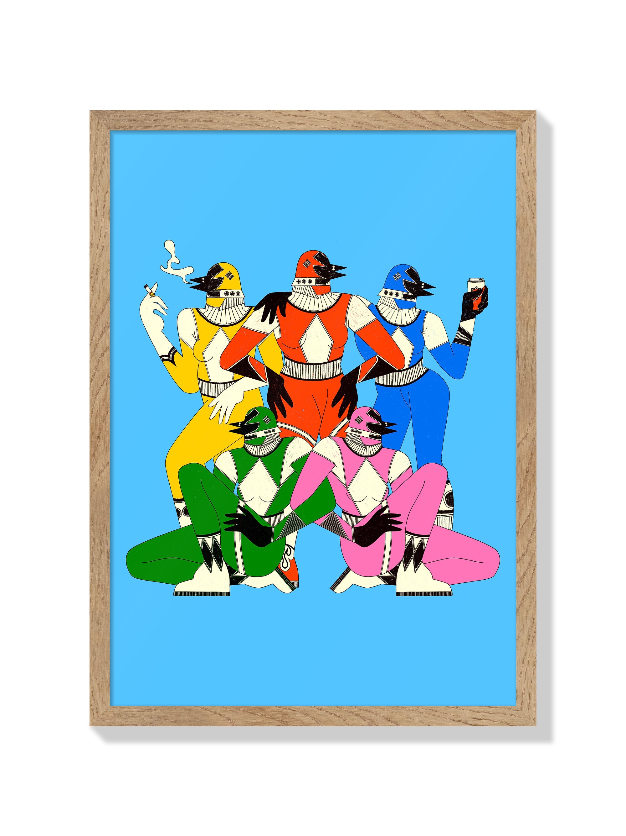 Les Power Rangers - Petrouchkaka - Natural Frame |frame=Natural Frame|