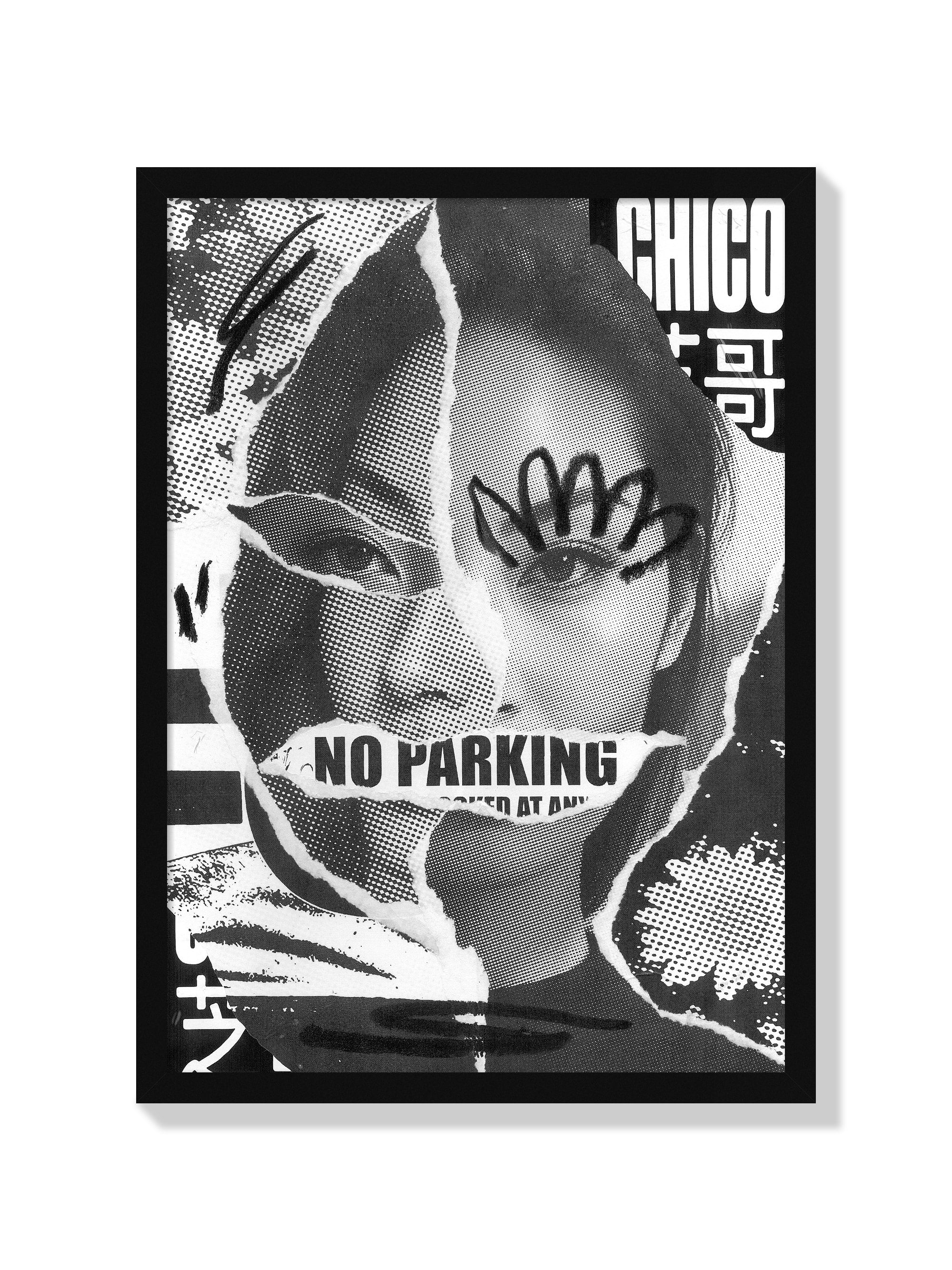 NO PARKING - Chico Leong - Black Frame |frame=Black Frame|