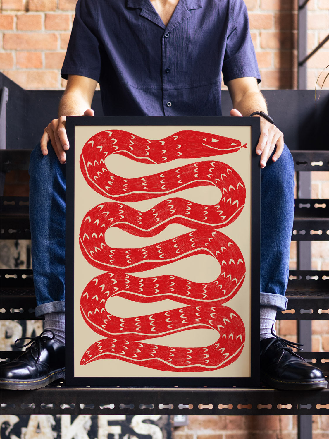 Snake - Red - Manne Jalilian