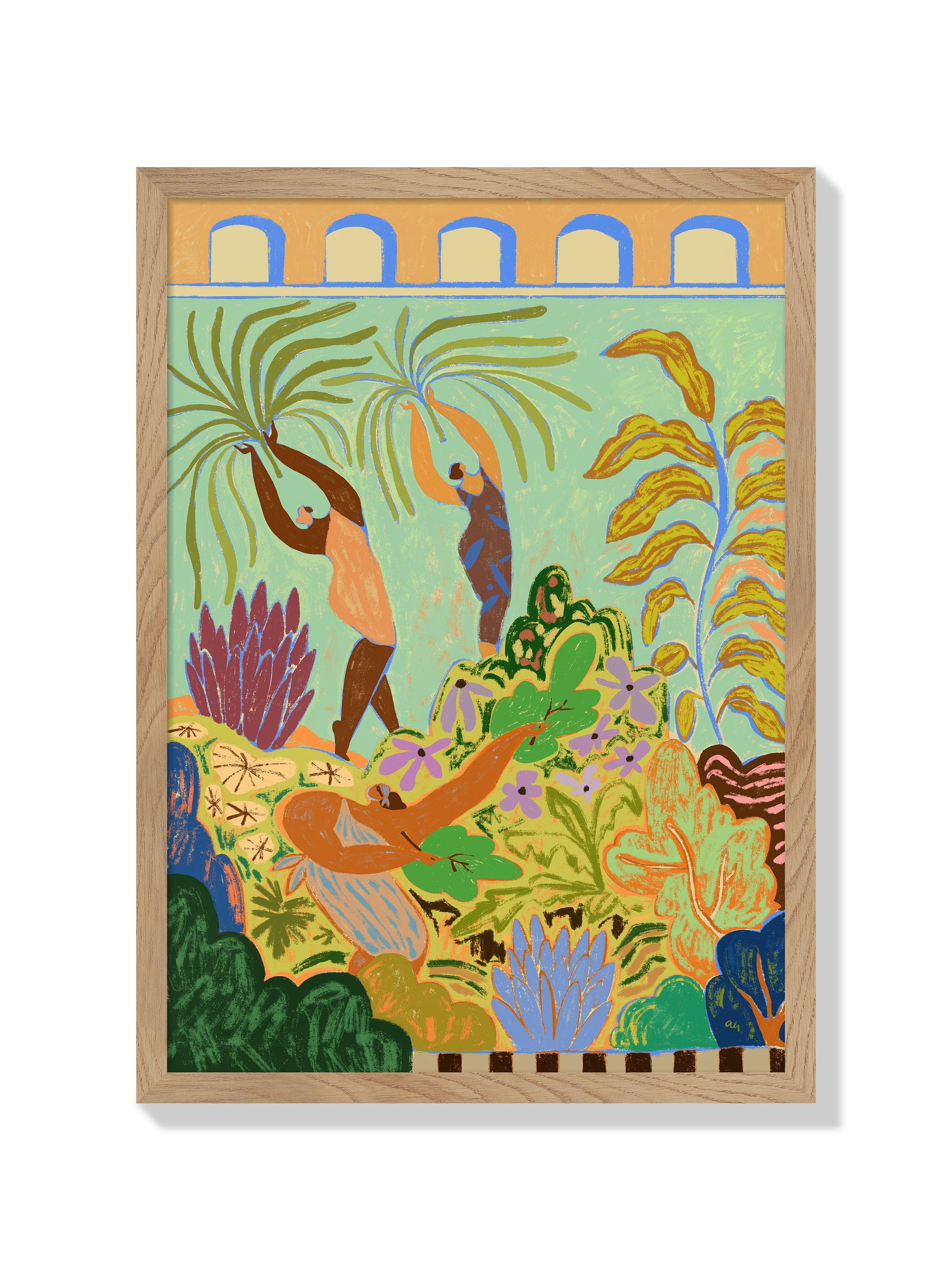 Her Garden - Arty Guava - Natural Frame |frame=Natural Frame|