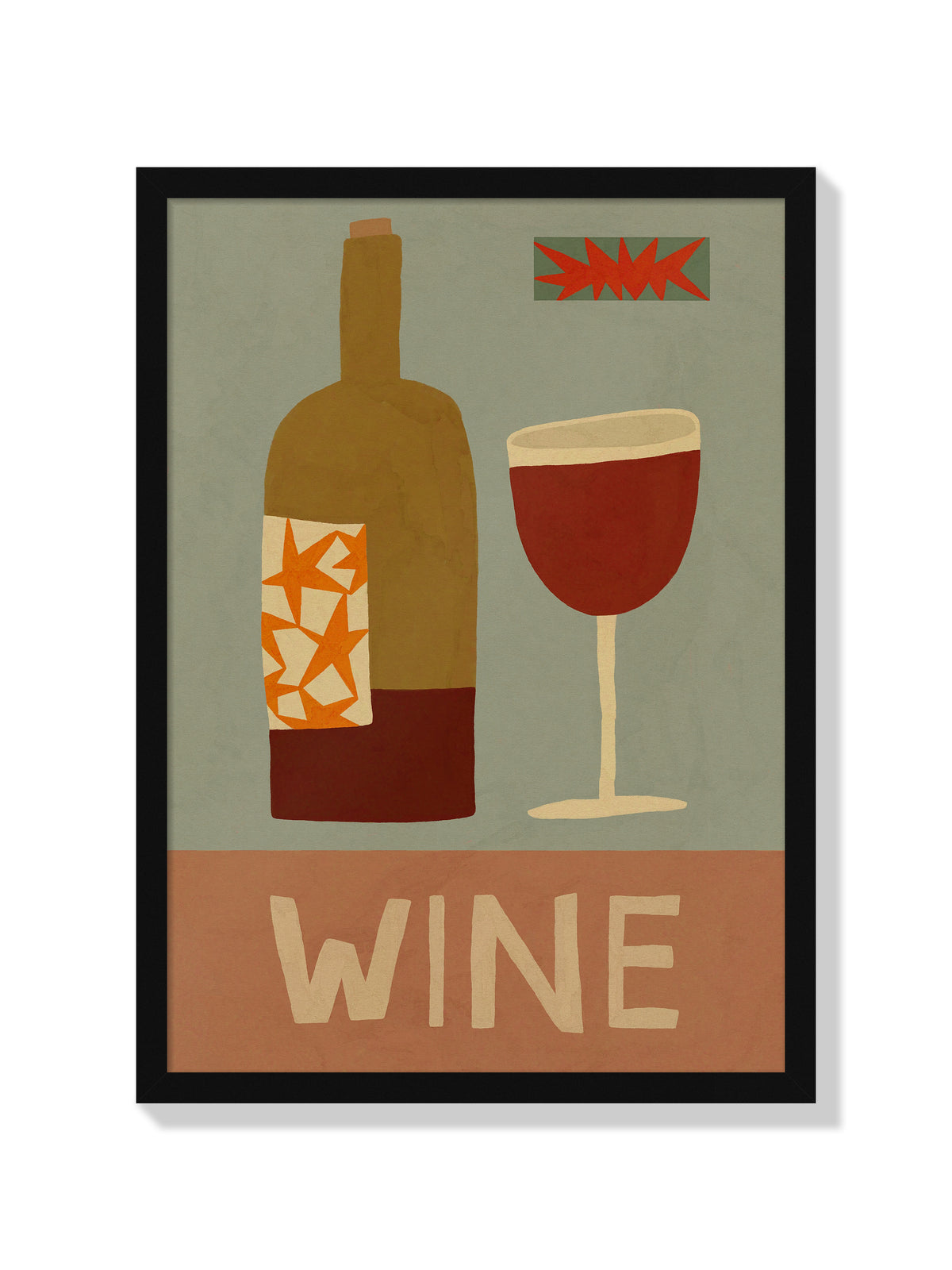 Wine - Sophie Deller  - Black Frame |frame=Black Frame|