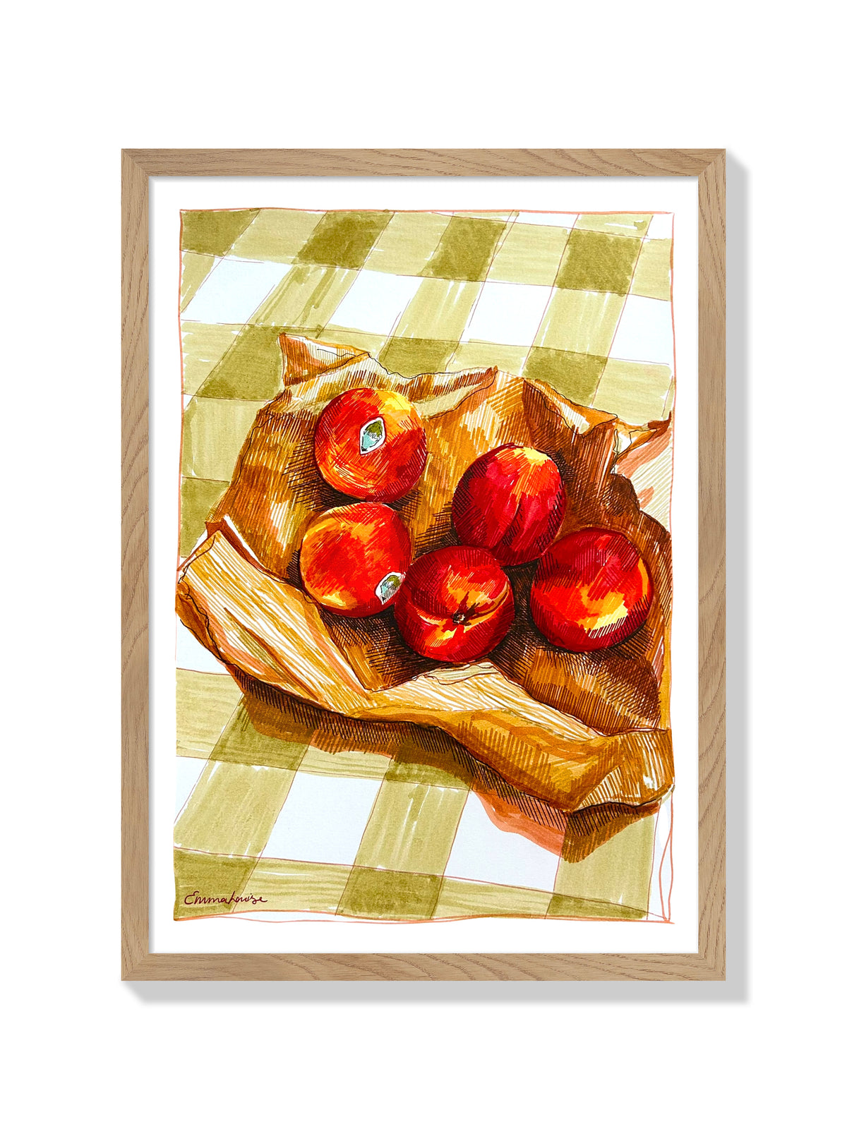 Nectarines - Emma Louise - Natural Frame |frame=Natural Frame|