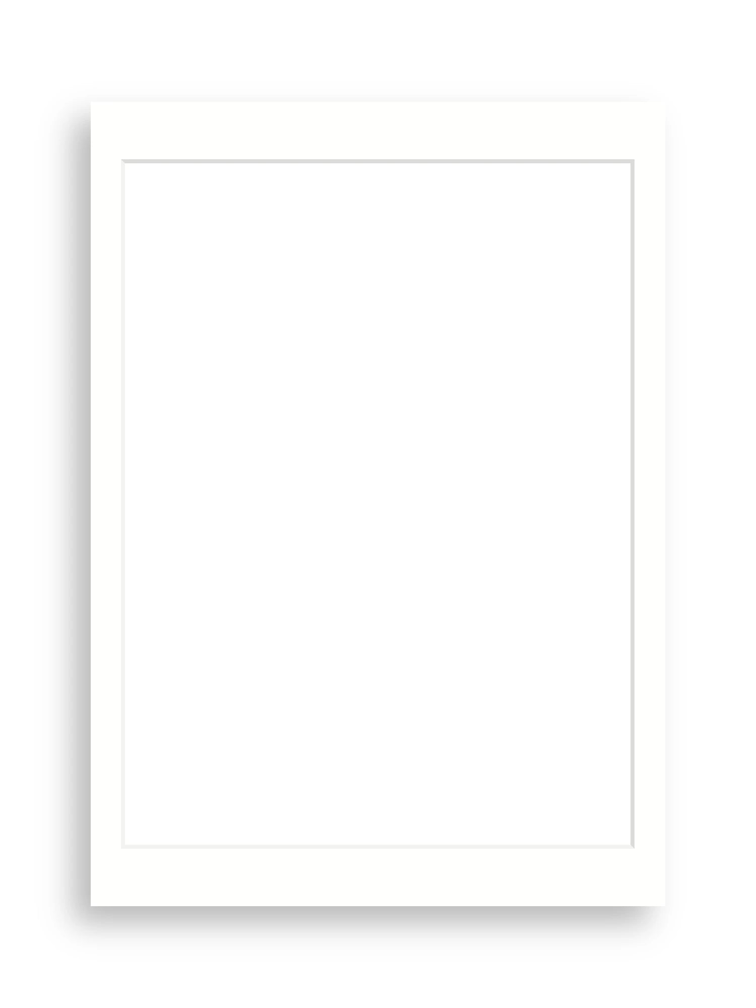 50×70cm picture mount board for 18×24" artwork in Snow White