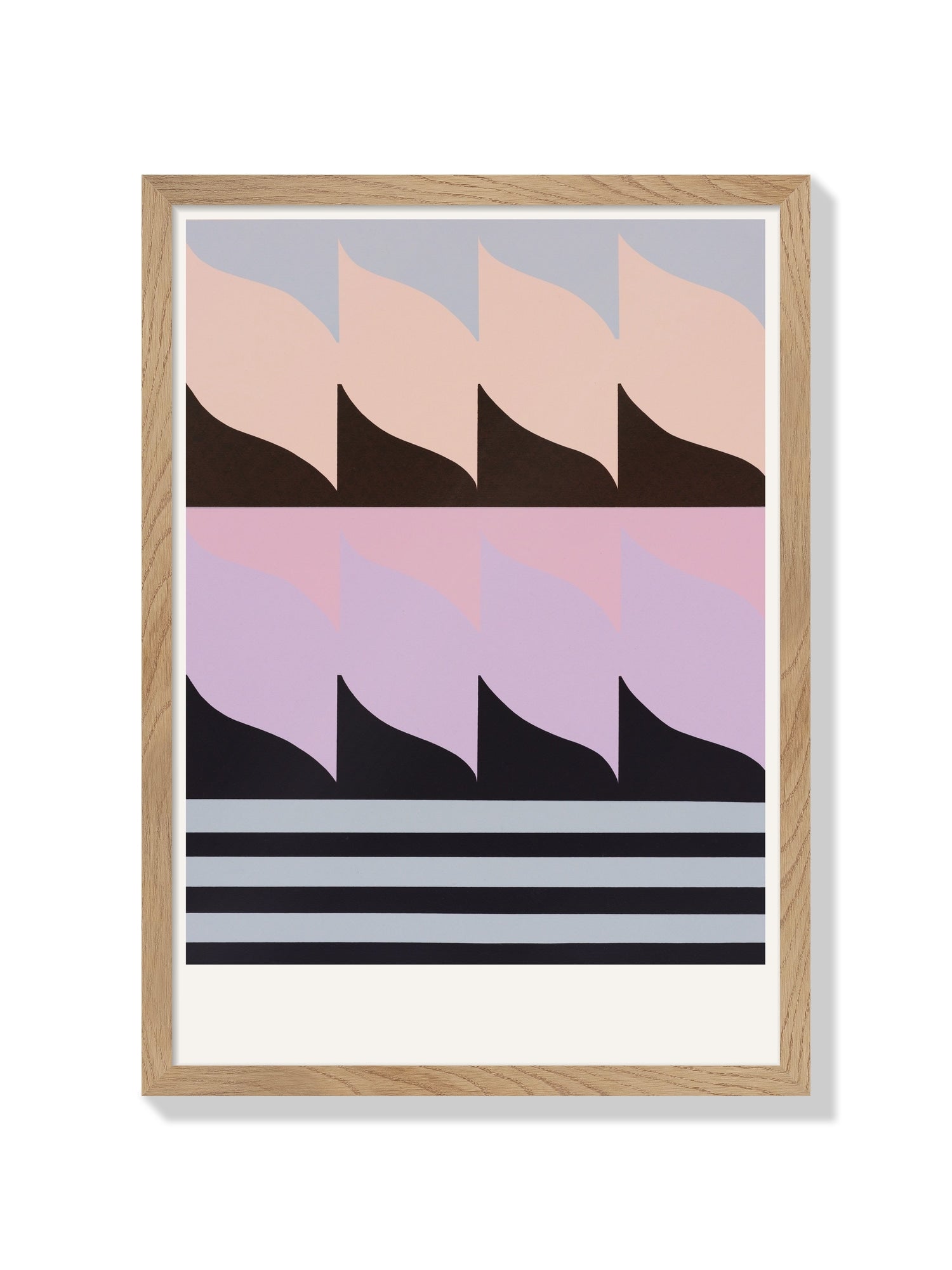 "Rollers 12k" by Rikki Hewitt, fine art print in Natural Frame |frame=Natural Frame|
