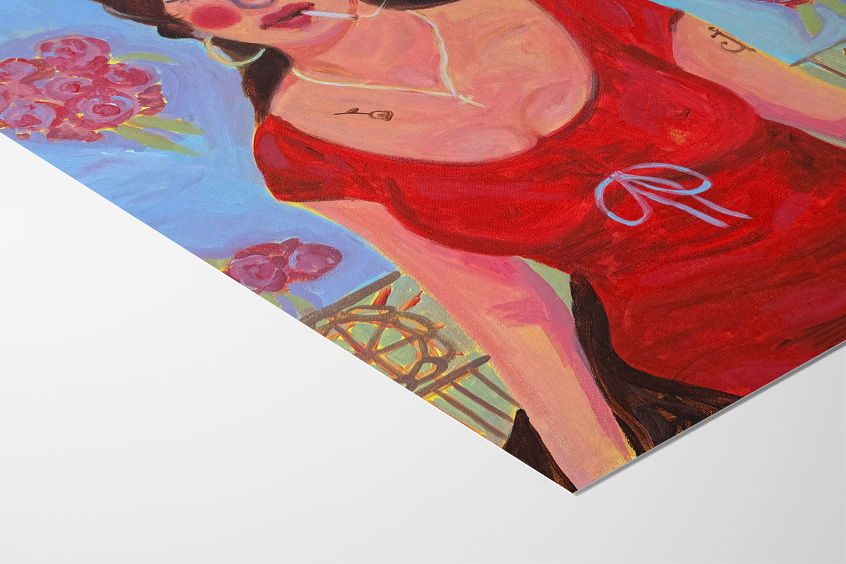 The Bigger The Hair The Closer To Jesus - Scared of Moths - Fine Art Paper 200gsm |type=paper|