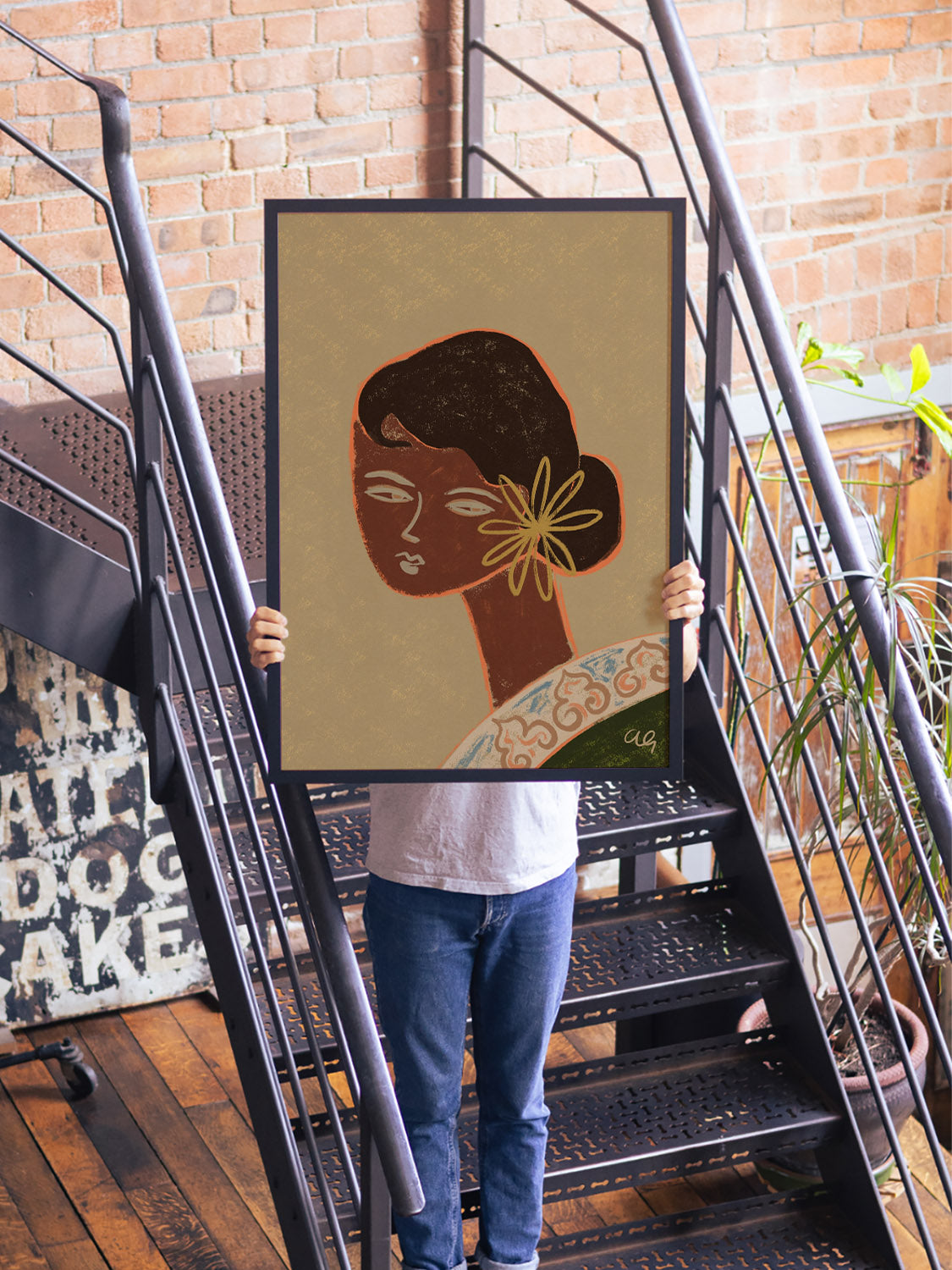 Lady In Green - Arty Guava