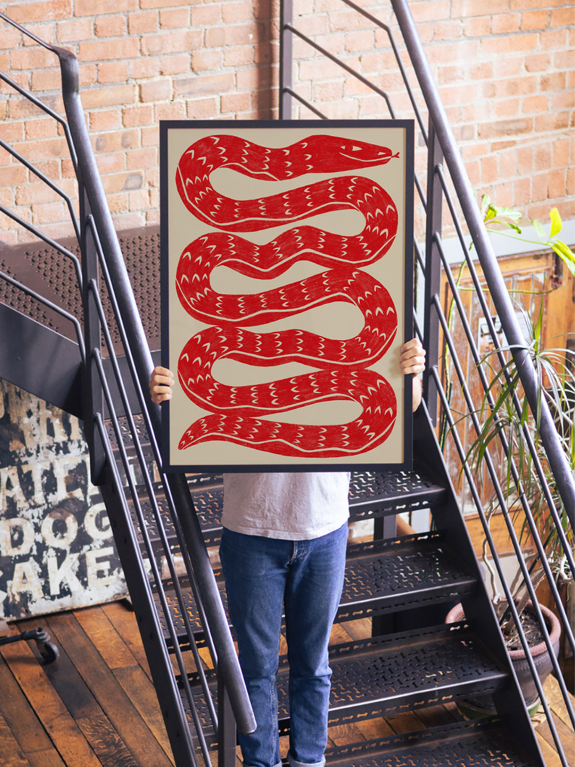 Snake - Red - Manne Jalilian