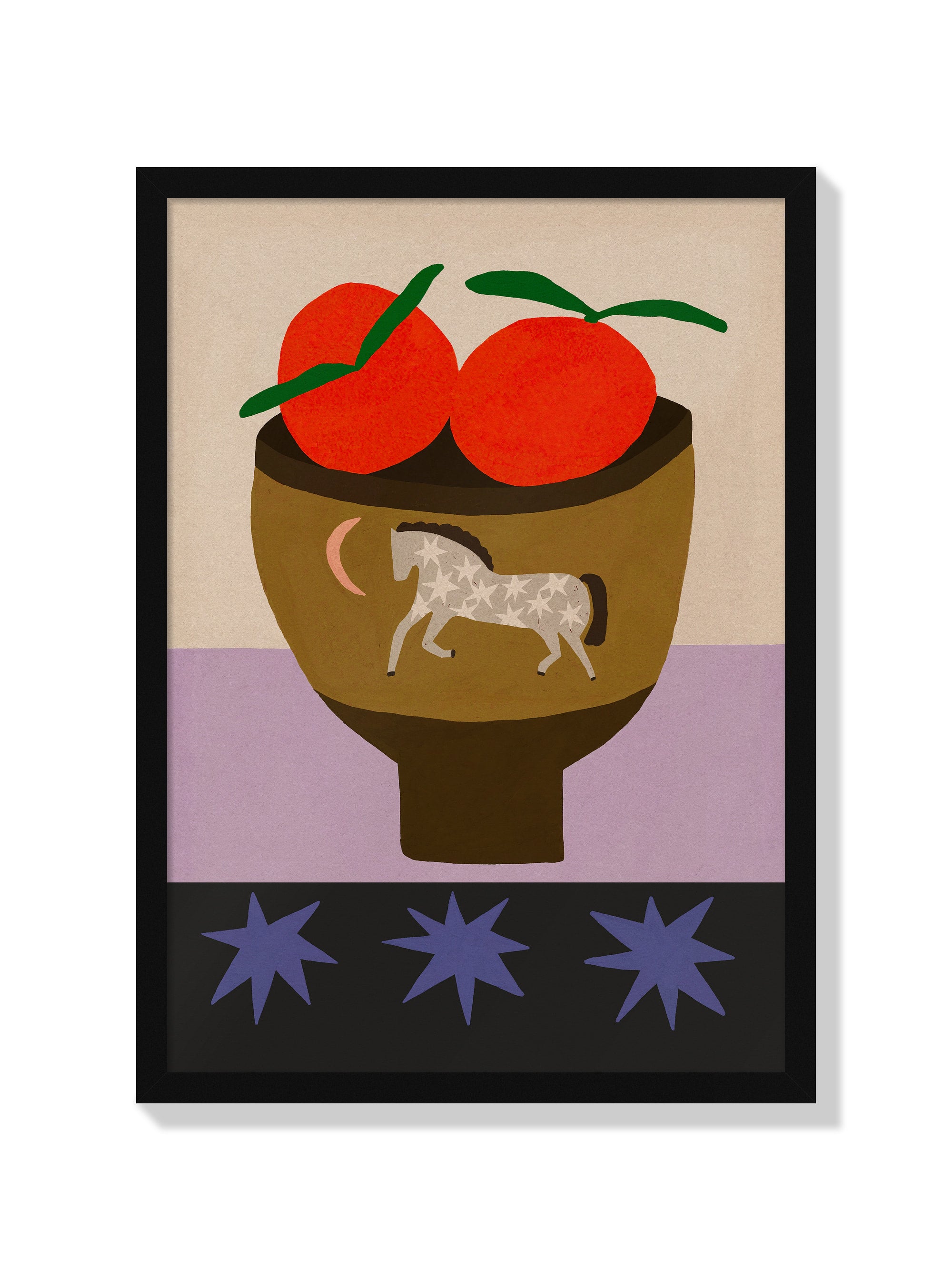 Oranges In Vase (no Border) - Sophie Deller - Black Frame |frame=Black Frame|