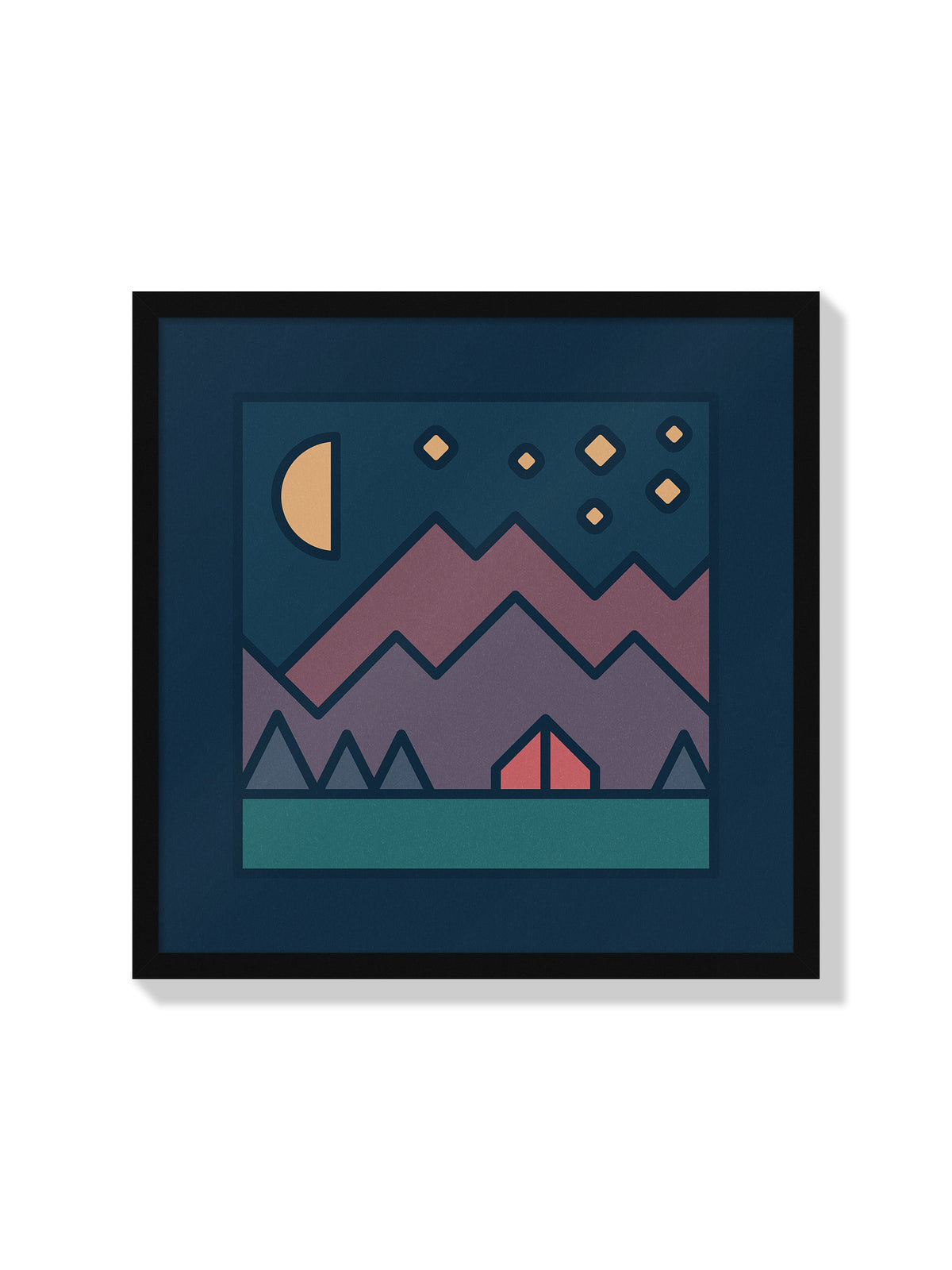 A Night Under the Stars (Miniscape 14) - Rick Crane - Black Frame |frame=Black Frame|