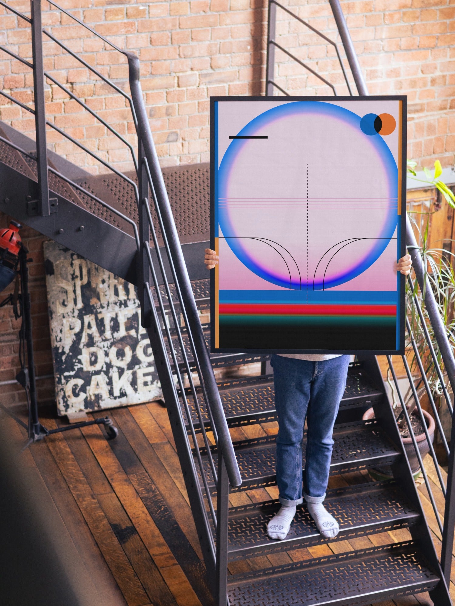 Lunar Hum - Sheyi Adebayo - 30" x 40" Frame |type=lifestyle|