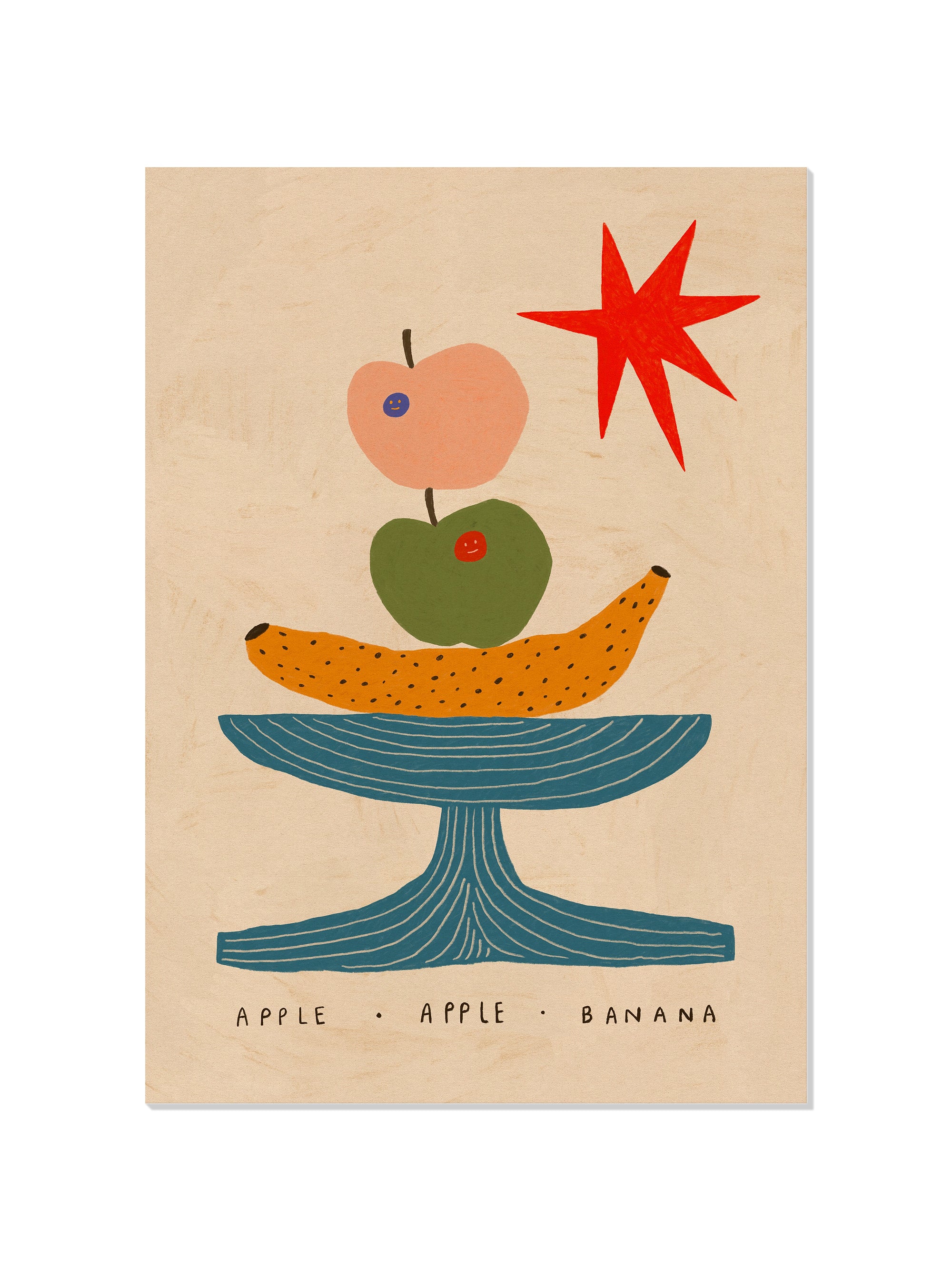 Apple Apple Banana - Sophie Deller - Unframed |frame=Unframed|