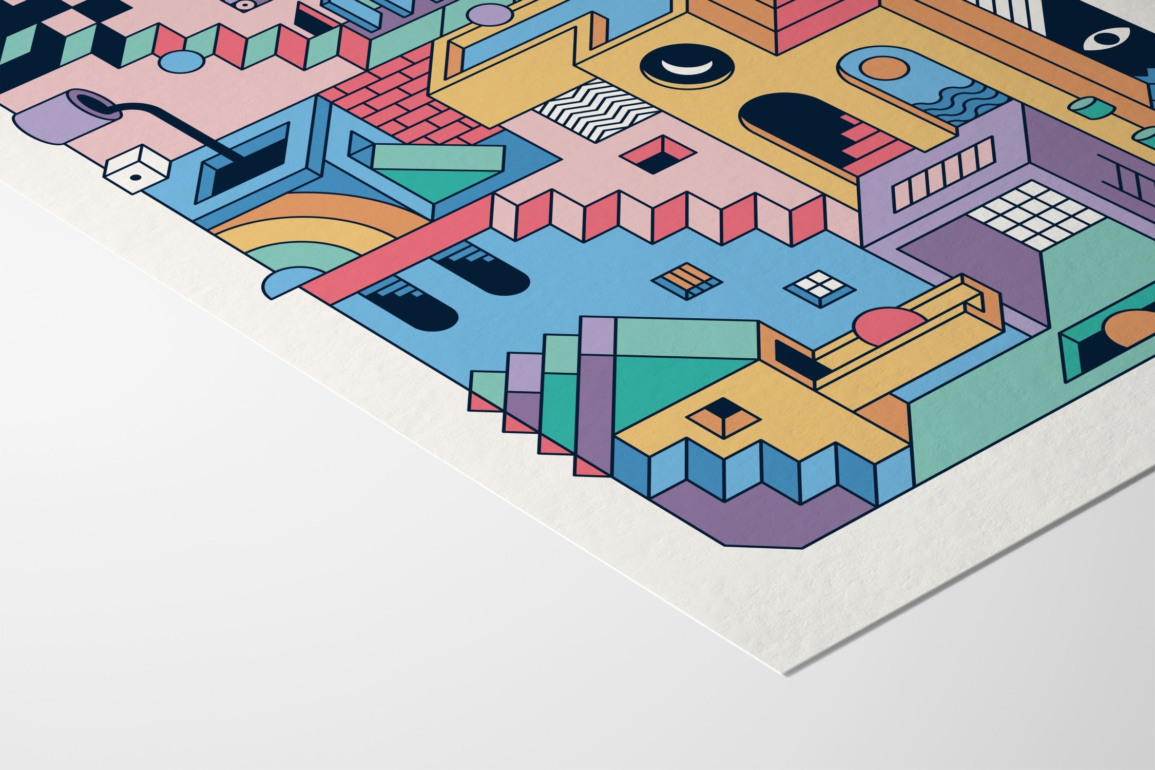 80s Escher - Rick Crane - Fine Art Paper 200gsm |type=paper|