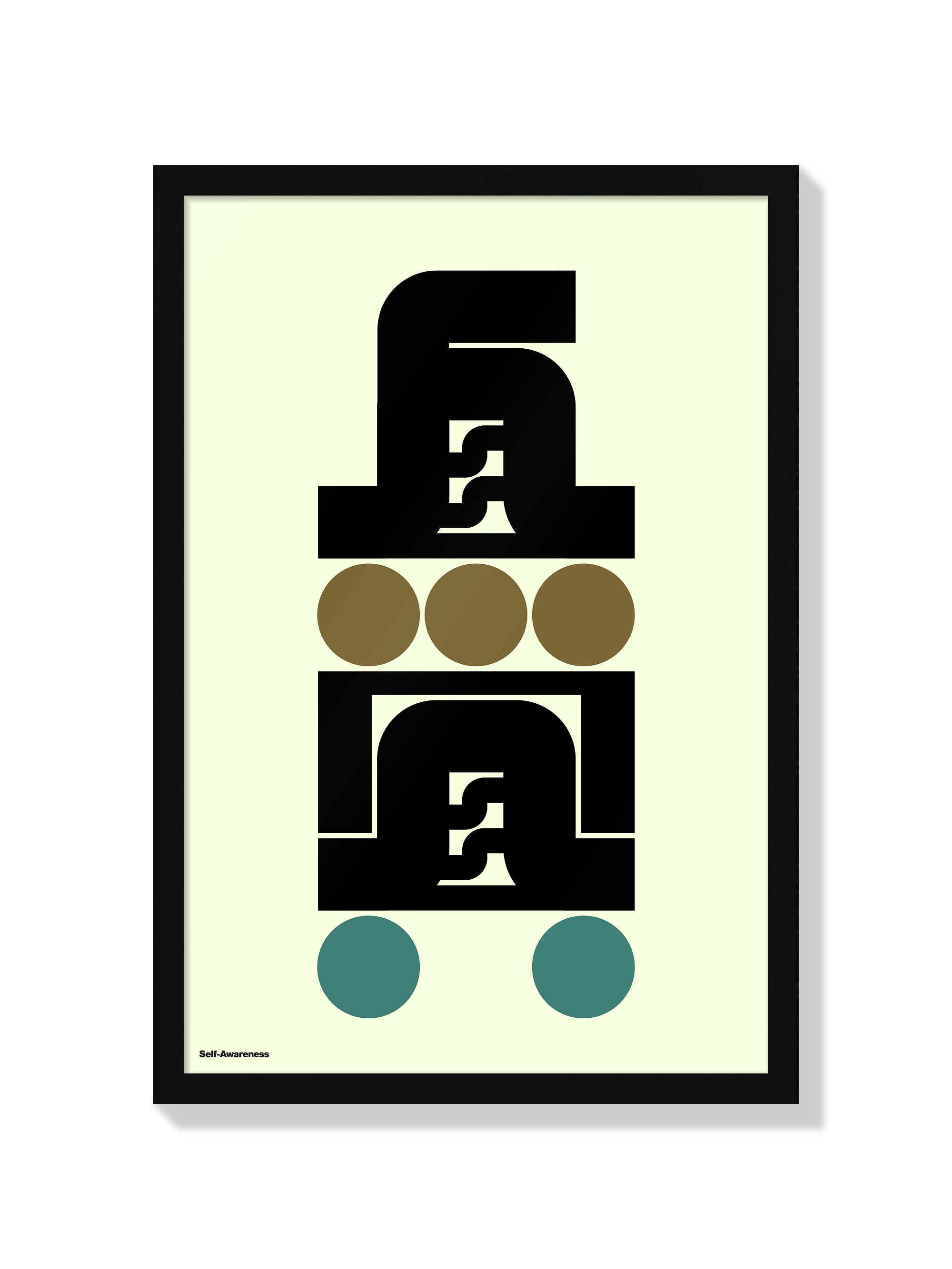 Fine art print "自覚#1 (Self-Awareness)" by Kenichi Minami in a black frame. |frame=Black Frame|