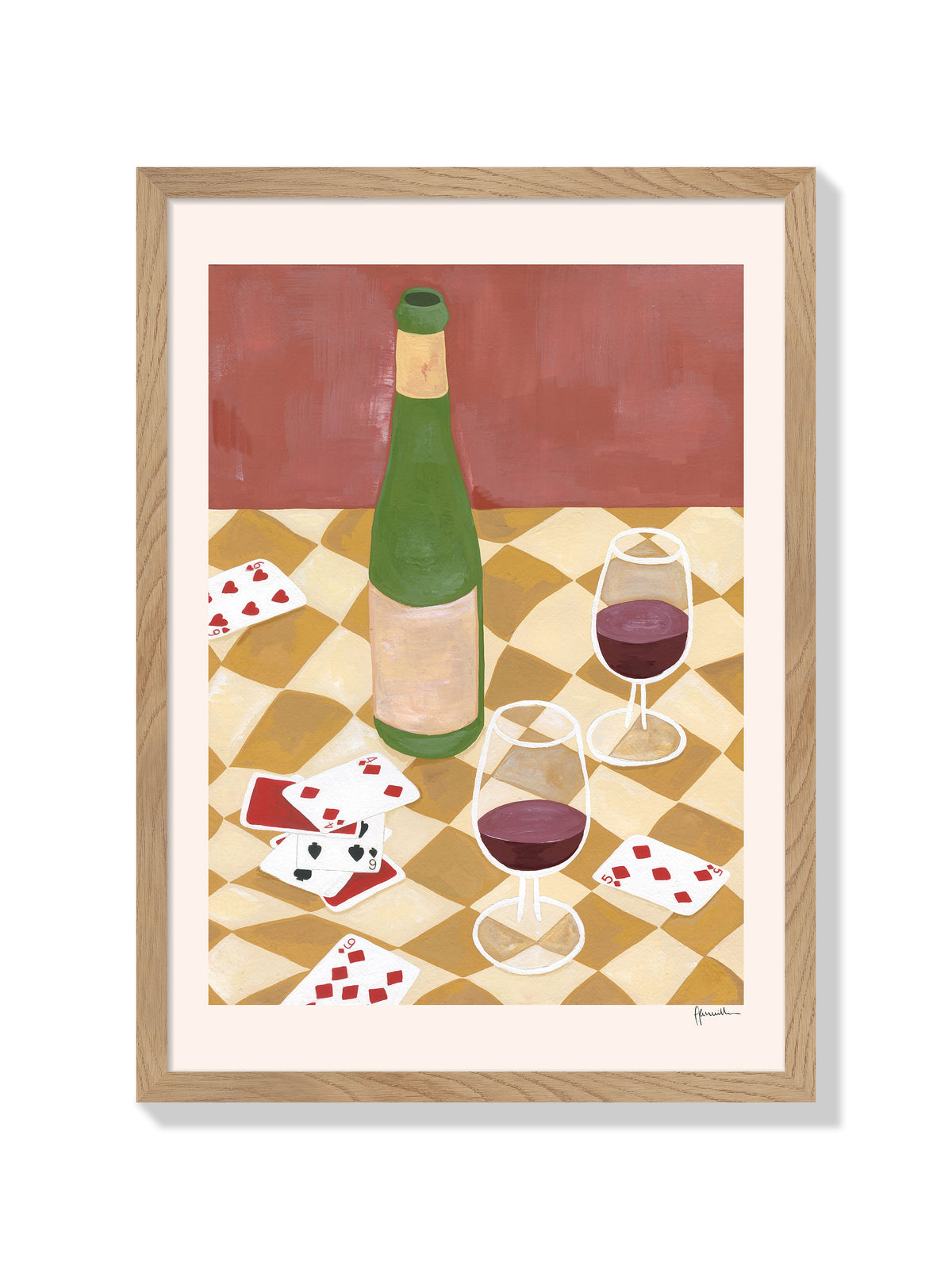 cards & cab sat - Frankie Penwill - Natural Frame |frame=Natural Frame|