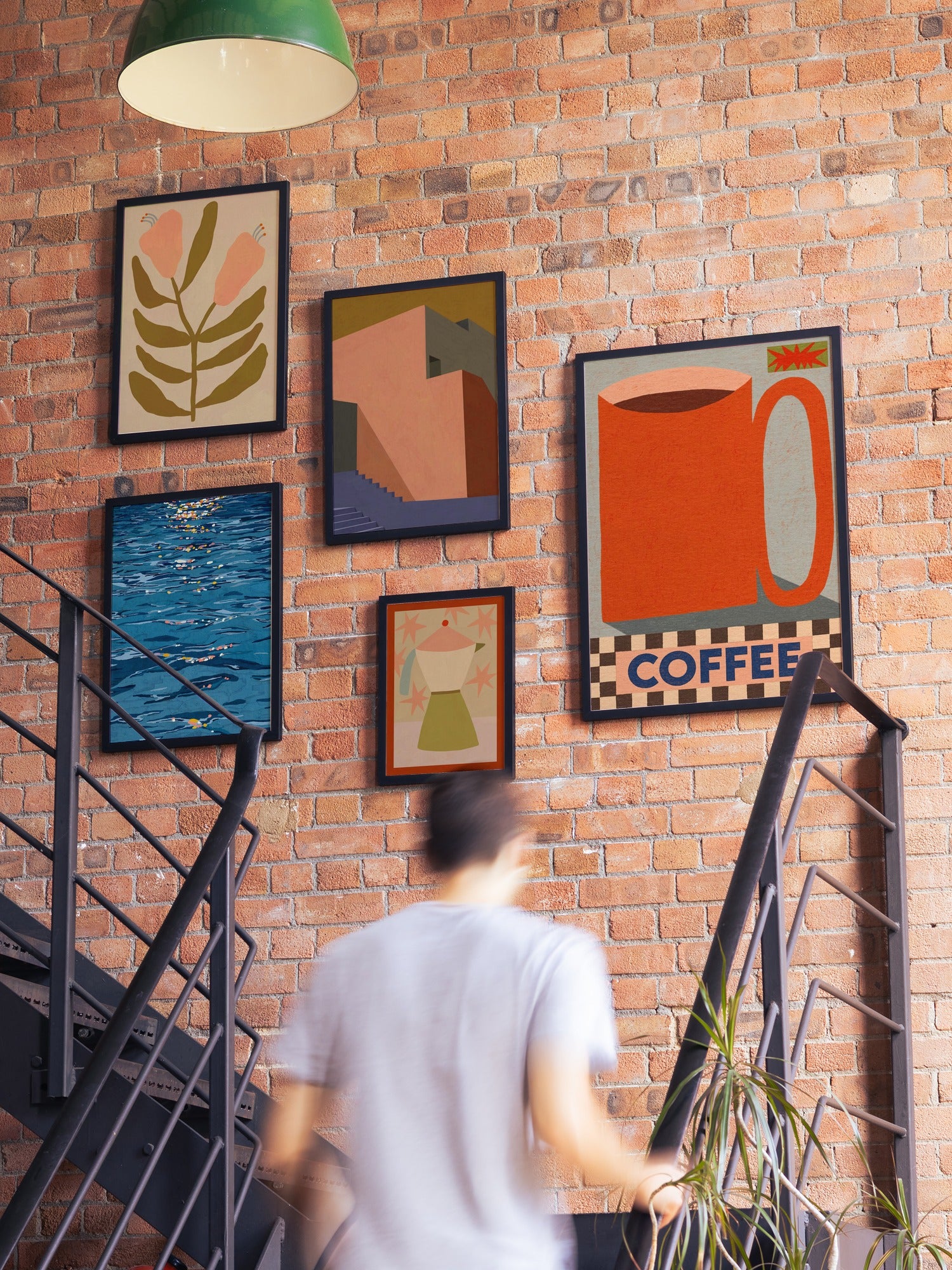 Moka Pot With Stars - Sophie Deller — Gallery WALL  [Style = Lifestyle]
