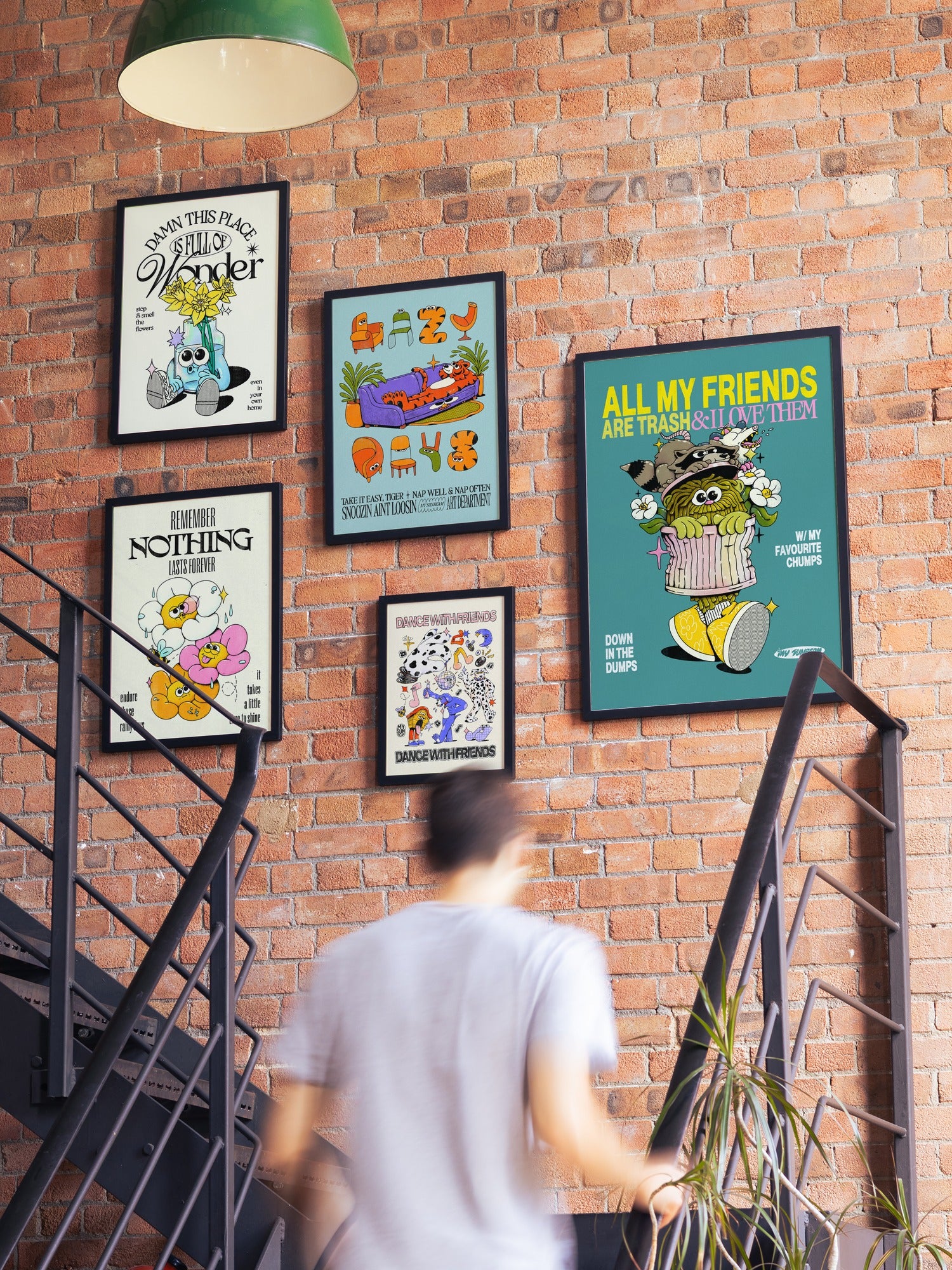 Lazy Days - Teal - My Sunbeam — Gallery Wall Collection [Style = Lifestyle]