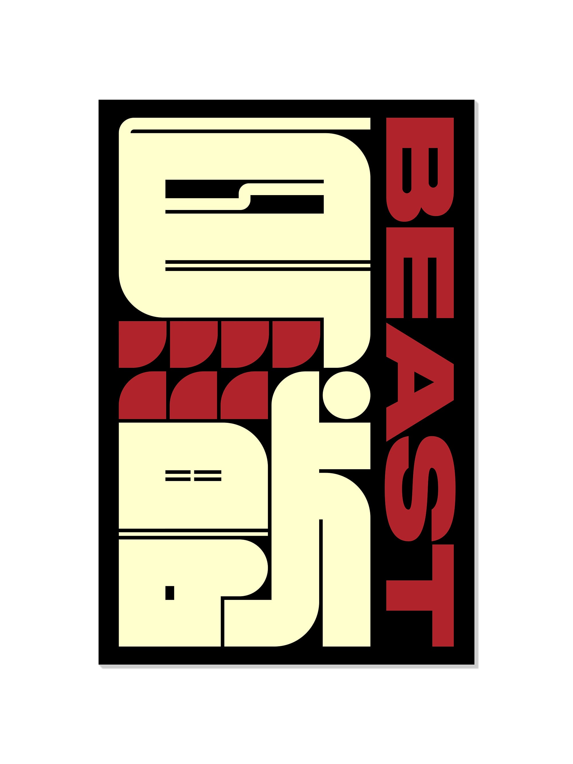 "鳥獣#2 (Beast)" by Kenichi Minami, fine art unframed print. |frame=Unframed|