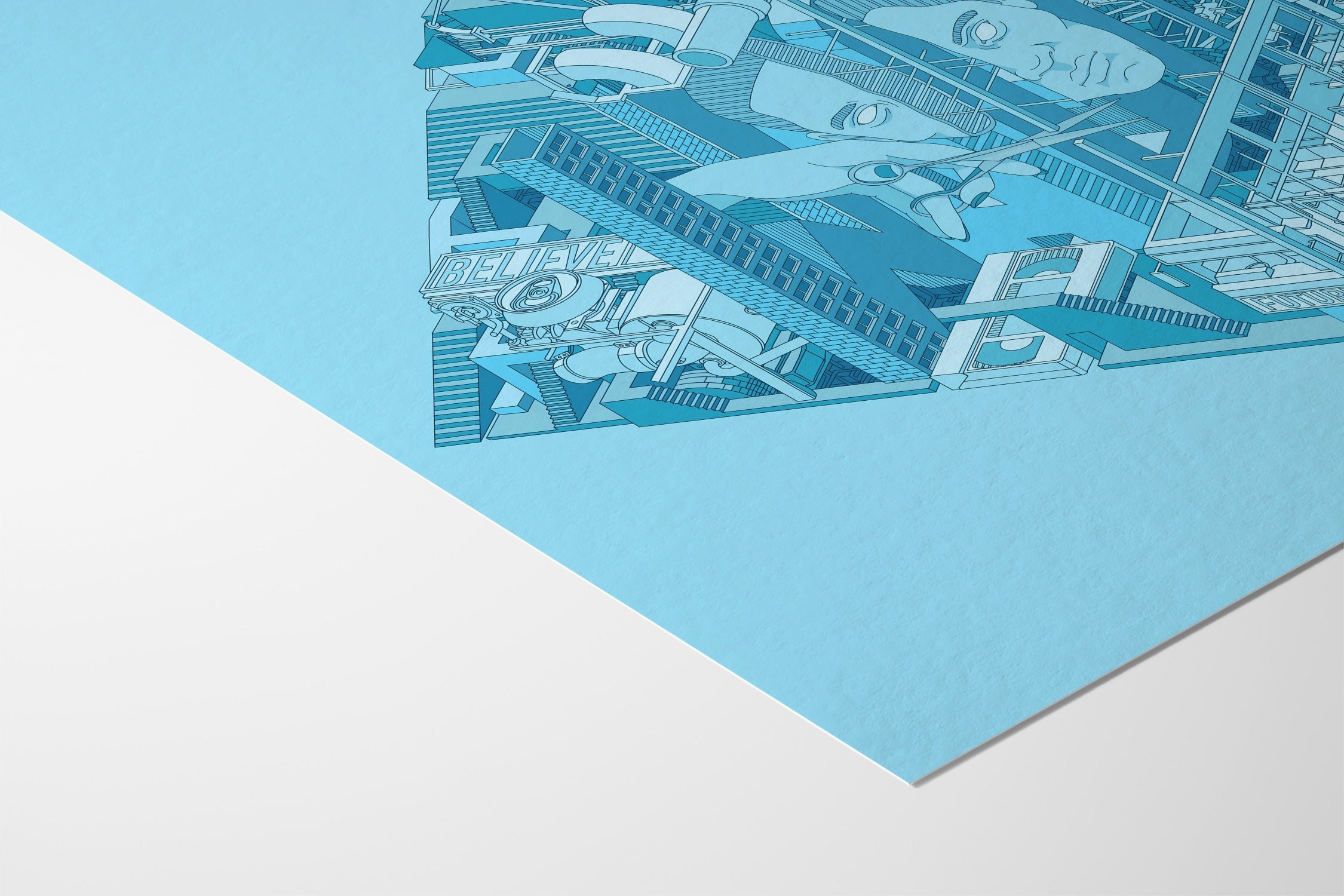 Emotionally Unstable Pyramid - Iván Casís Jr. - Fine Art Paper 200gsm |type=paper|