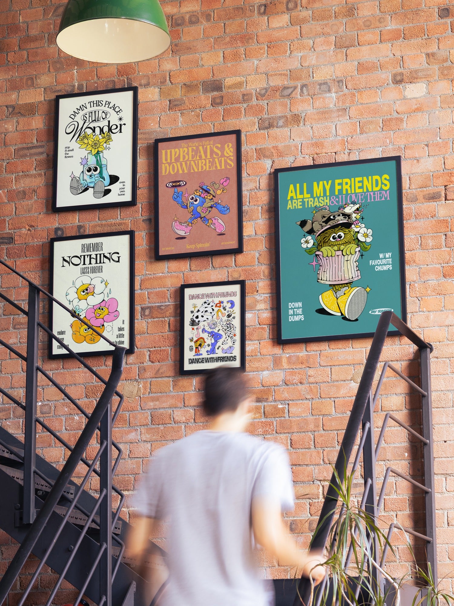 Upbeats & Downbeats - Retro Brown - My Sunbeam — Gallery Wall Collection [Style = Lifestyle]