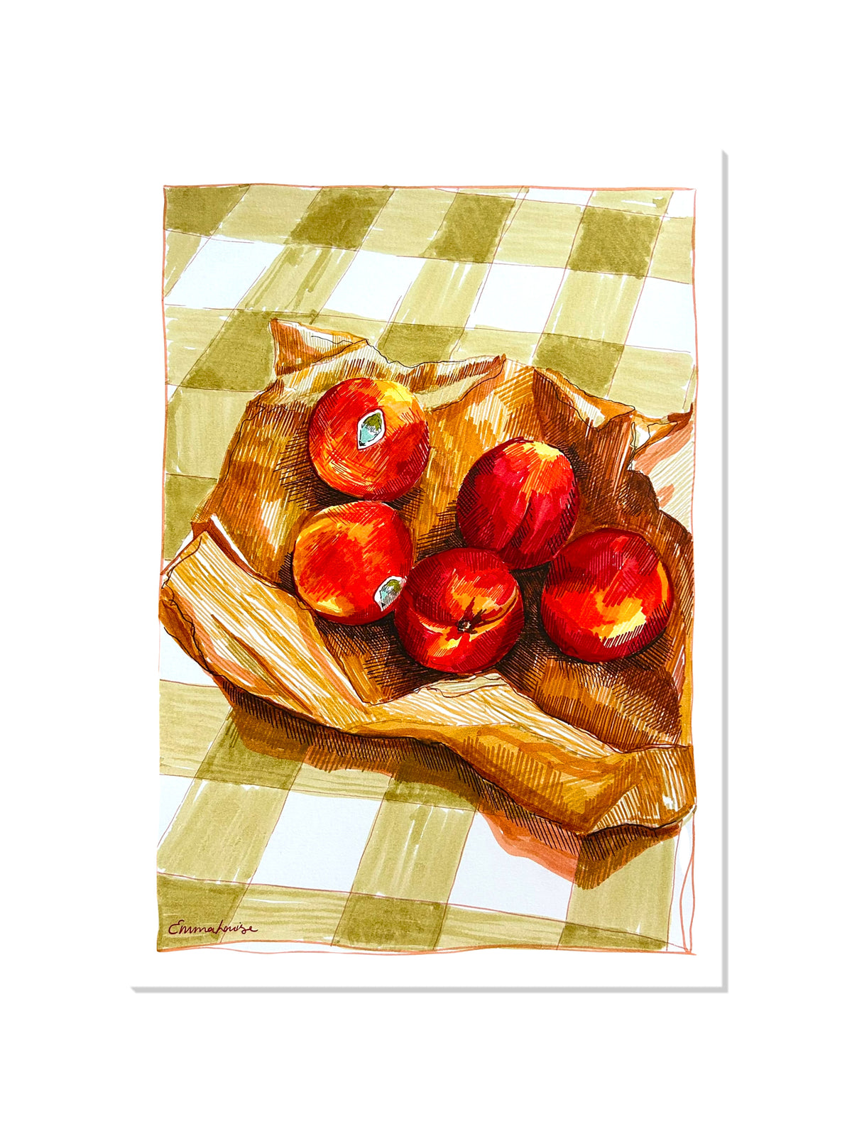 Nectarines - Emma Louise - Unframed |frame=Unframed|