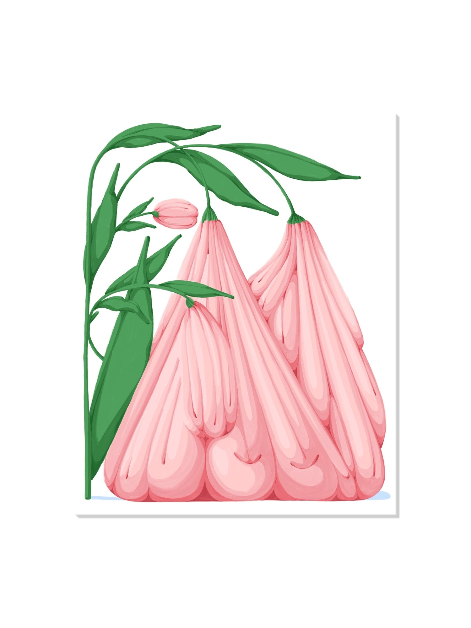 "Melting Flower V" fine art print by Flo Meissner, unframed, showcasing vibrant flower design. |frame=Unframed|