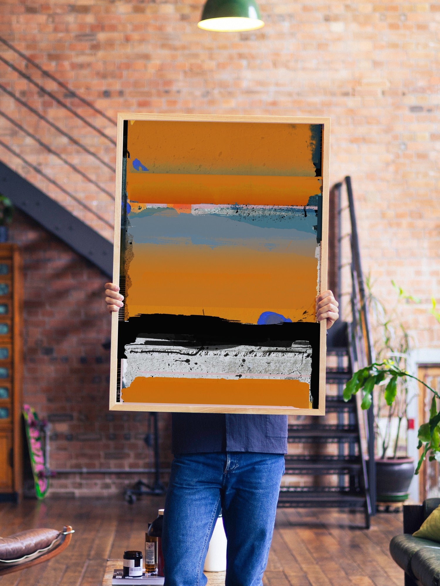 Day Dreaming - Angus Vasili - A1 - Natural Wood Frame |type=lifestyle|