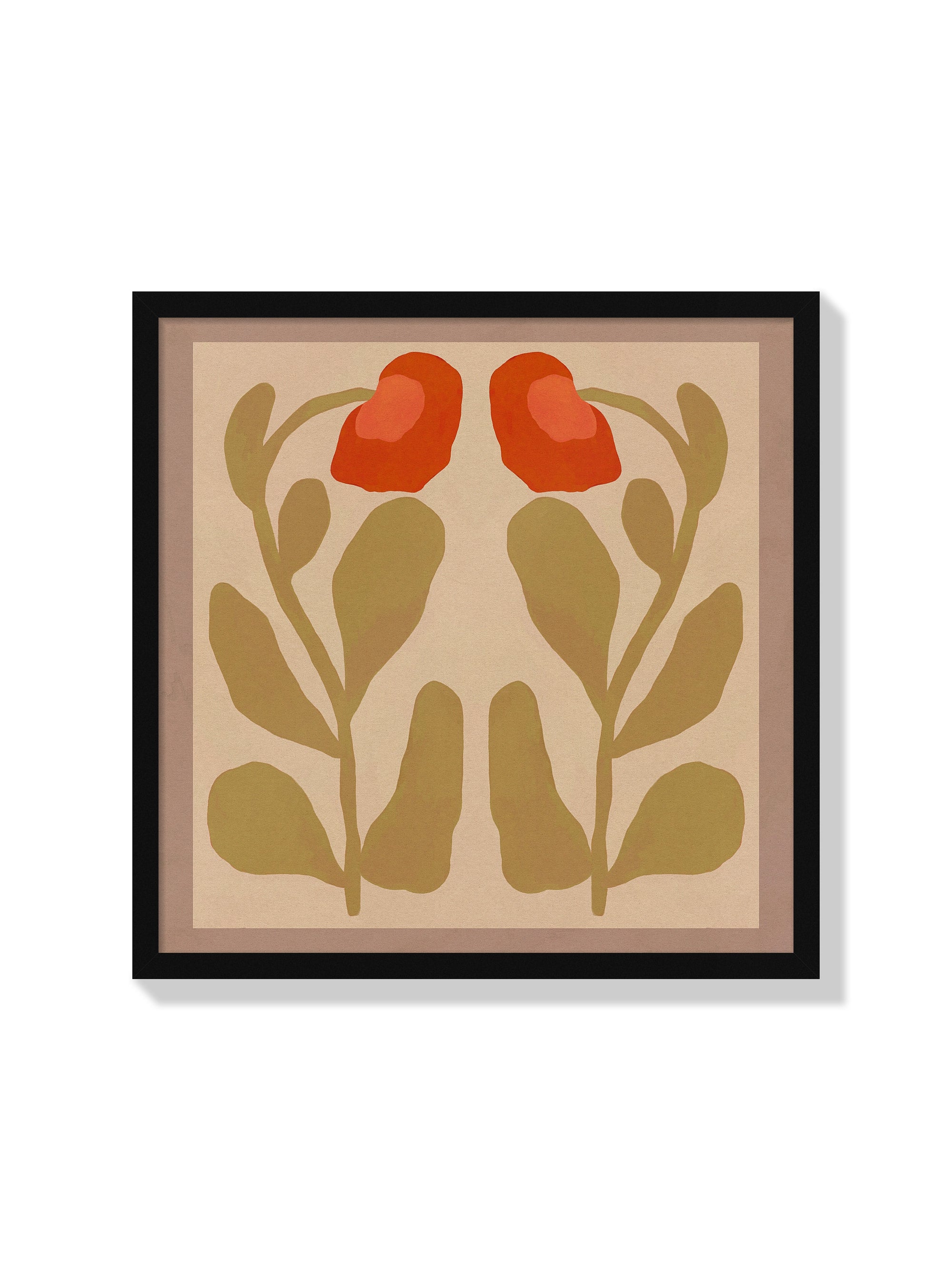 Two Poppies - Sophie Deller  - Black Frame |frame=Black Frame|