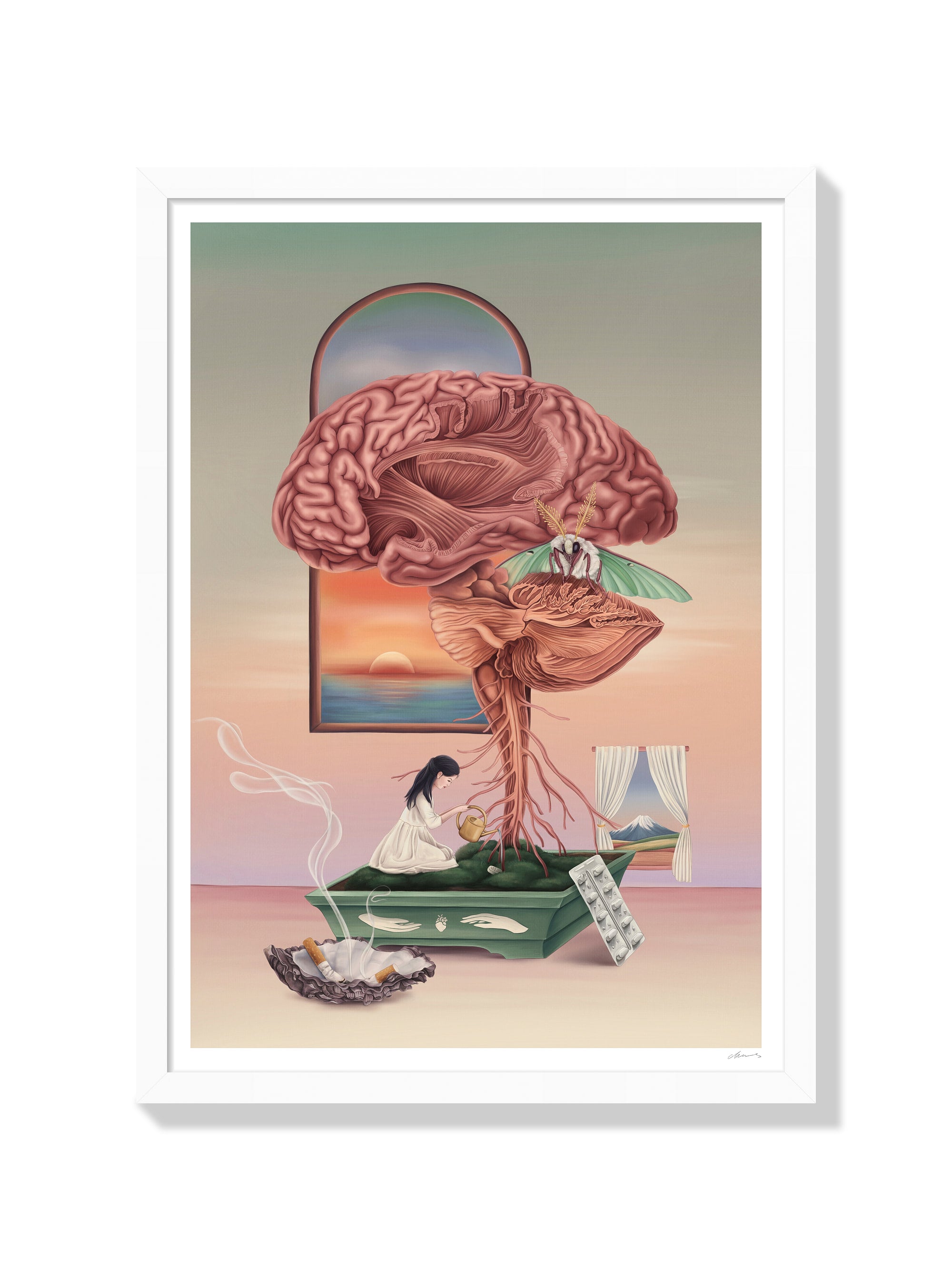 Little Growth Little Self Sabotage - Chloe Shao - White Frame |frame=White Frame|
