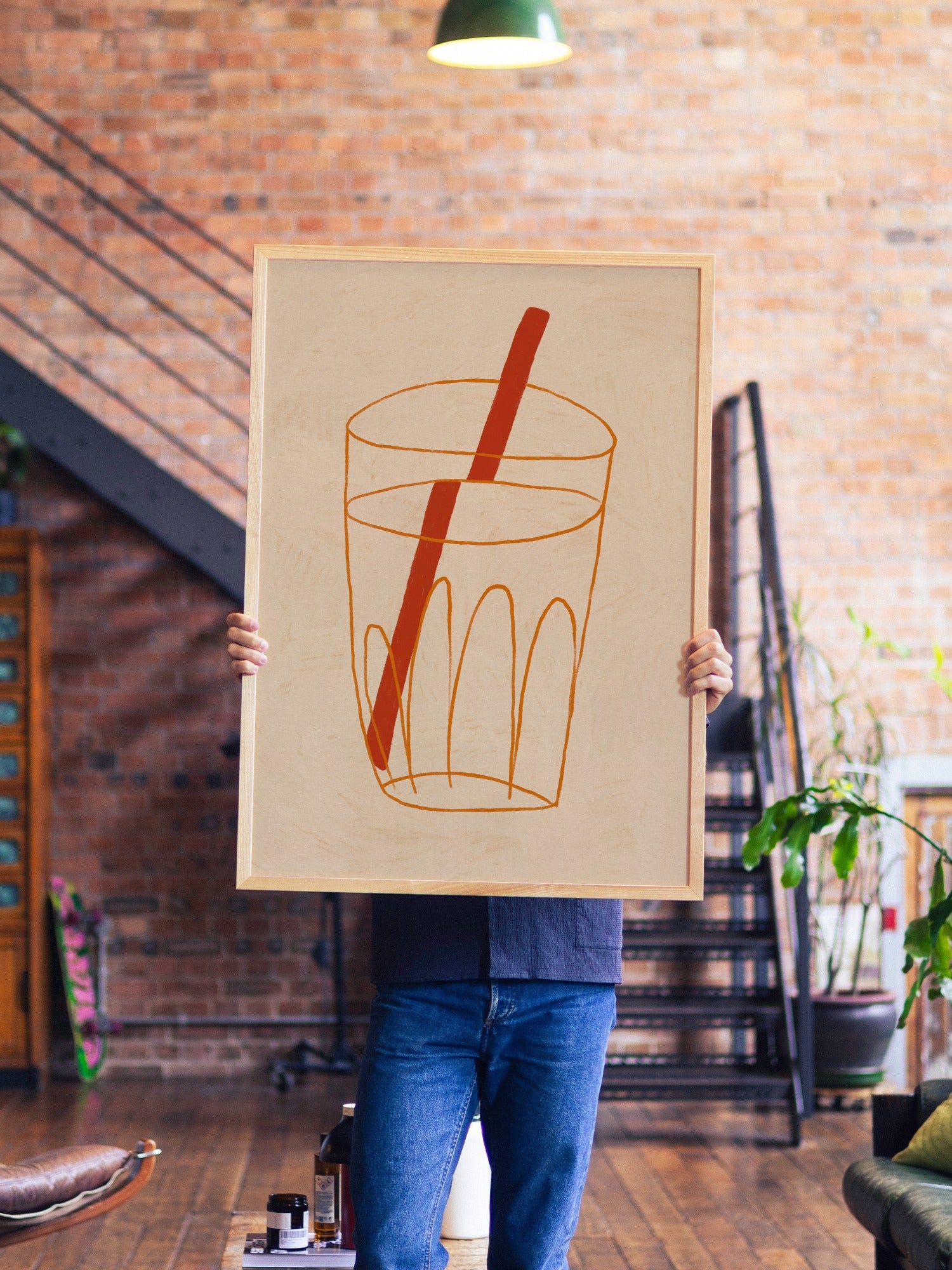 Juice - Sophie Deller  - A1 - Natural Wood Frame |type=lifestyle|