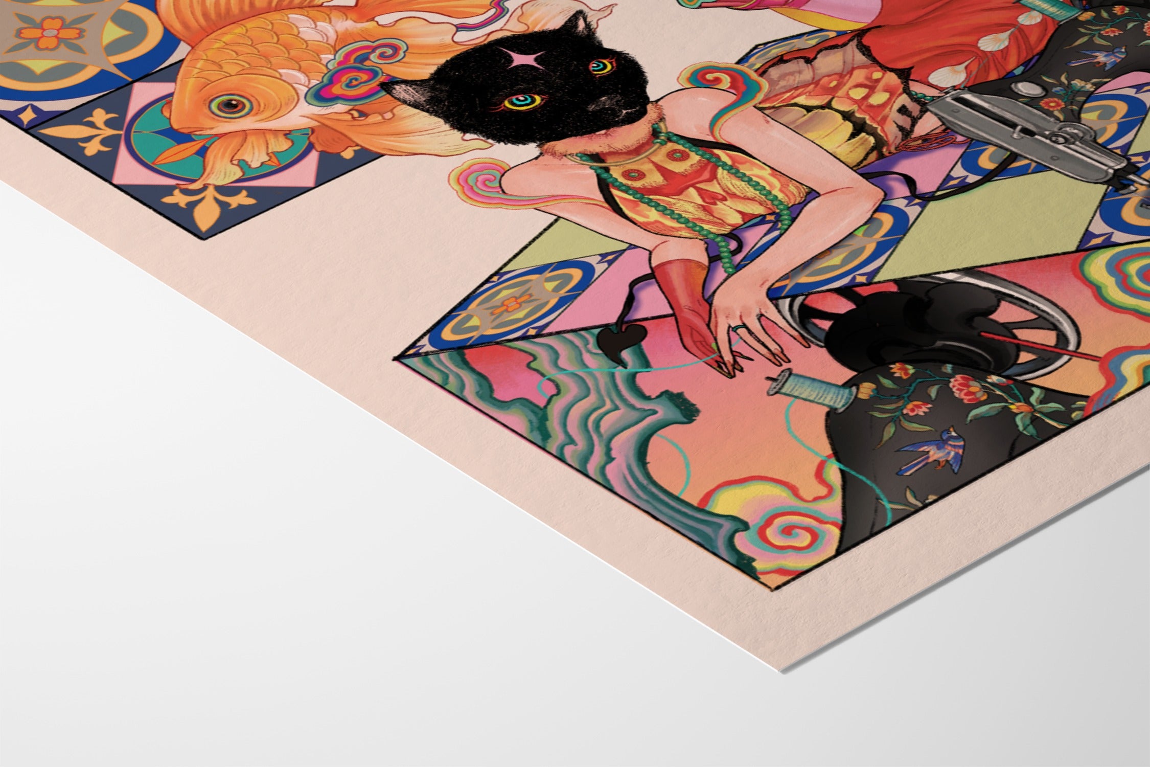 Black Cat - Toma Nguyễn - Fine Art Paper 200gsm |frame=Fine Art Paper 200gsm|