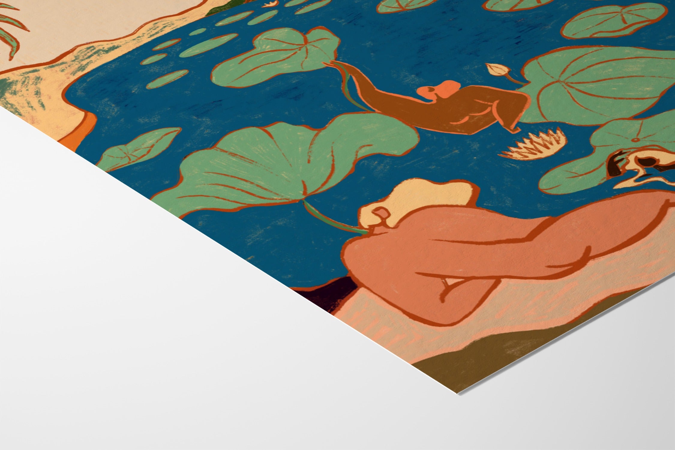 By The Lily Pond - Arty Guava - Fine Art Paper 200gsm |frame=Fine Art Paper 200gsm|