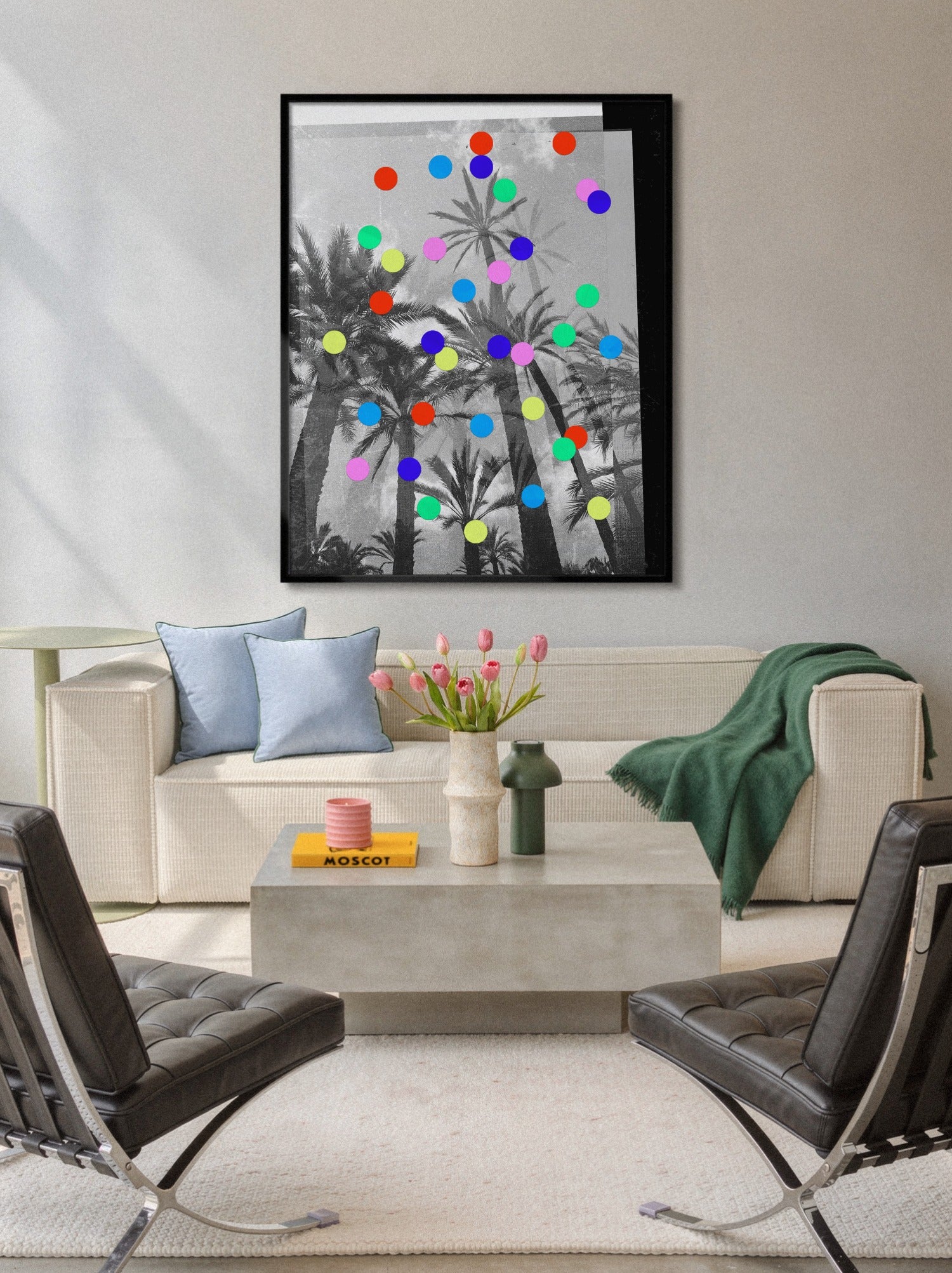 Confetti Palms - Sian Roper - 4:5_P_Black_160726 [Style = 4:5_P_Black_160726] |frame=4:5_P_Black_160726| |type=lifestyle|