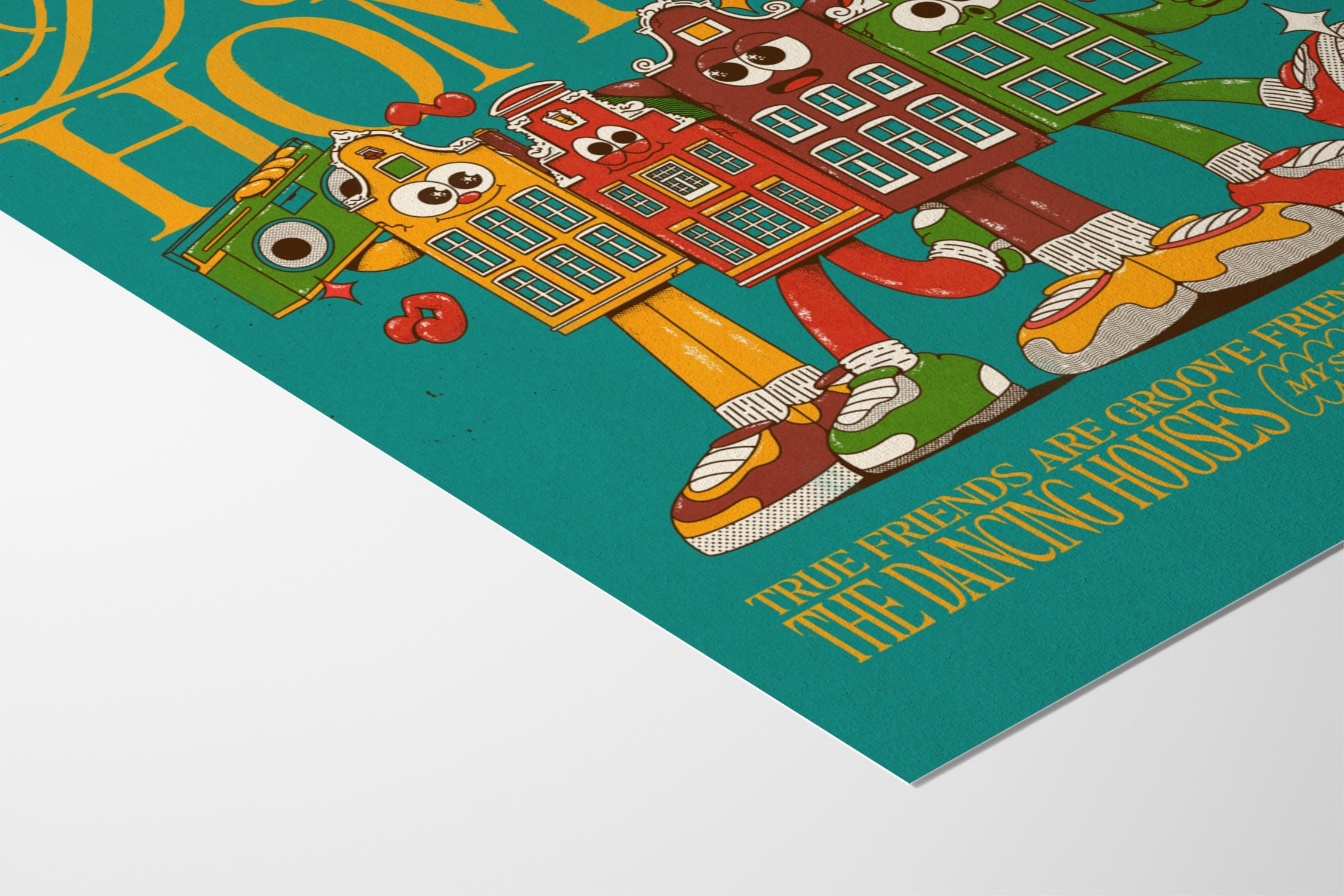 Dance With Your Homies - Off White - My Sunbeam - Hahnemuhle German Etching 310gsm |frame=Hahnemuhle German Etching 310gsm|