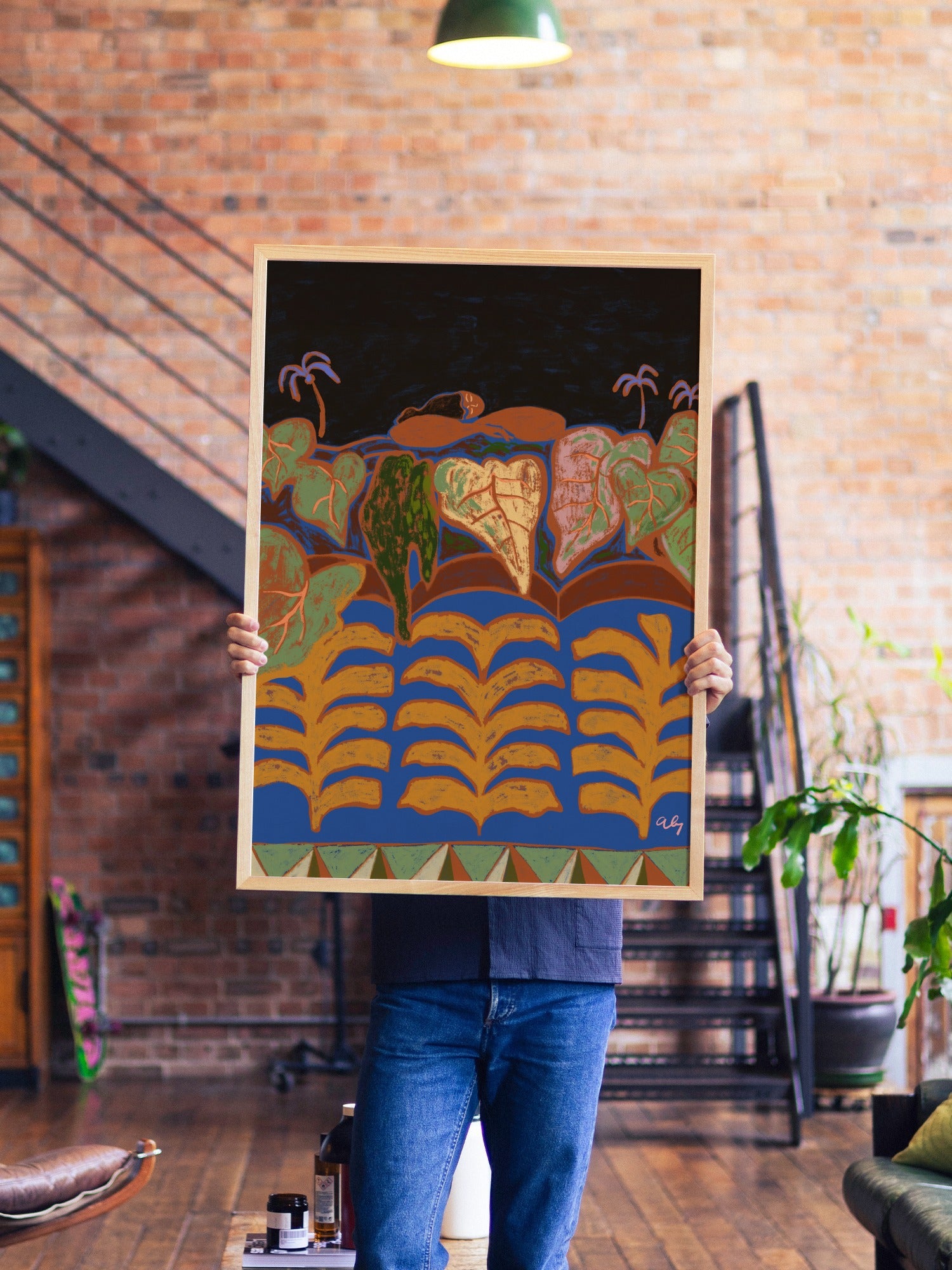 Dreaming Under the Stars - Arty Guava - A1 - Natural Wood Frame |frame=A1 - Natural Wood Frame| |type=lifestyle|