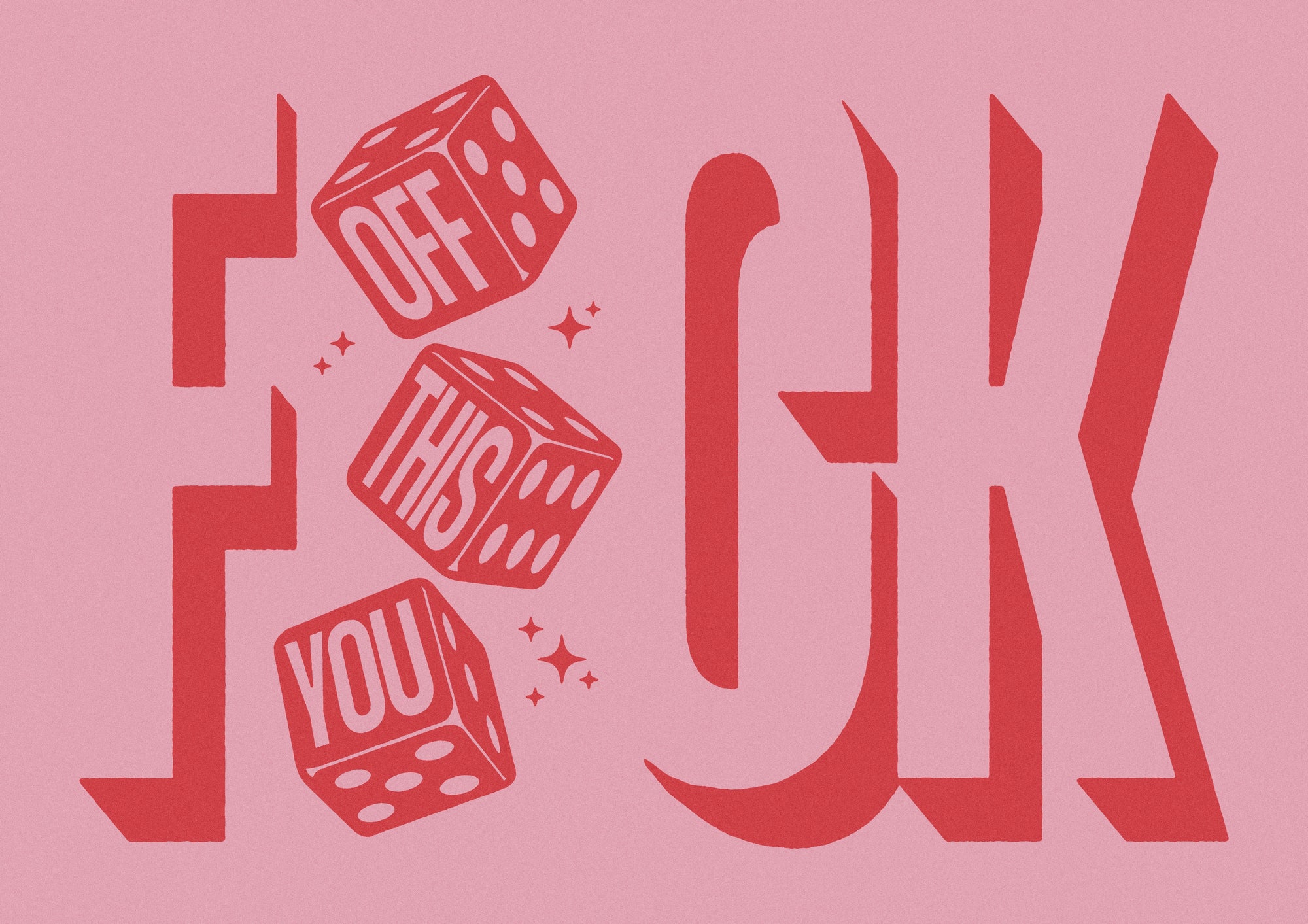 FCK - Red & Pink - whatsalexdrawn