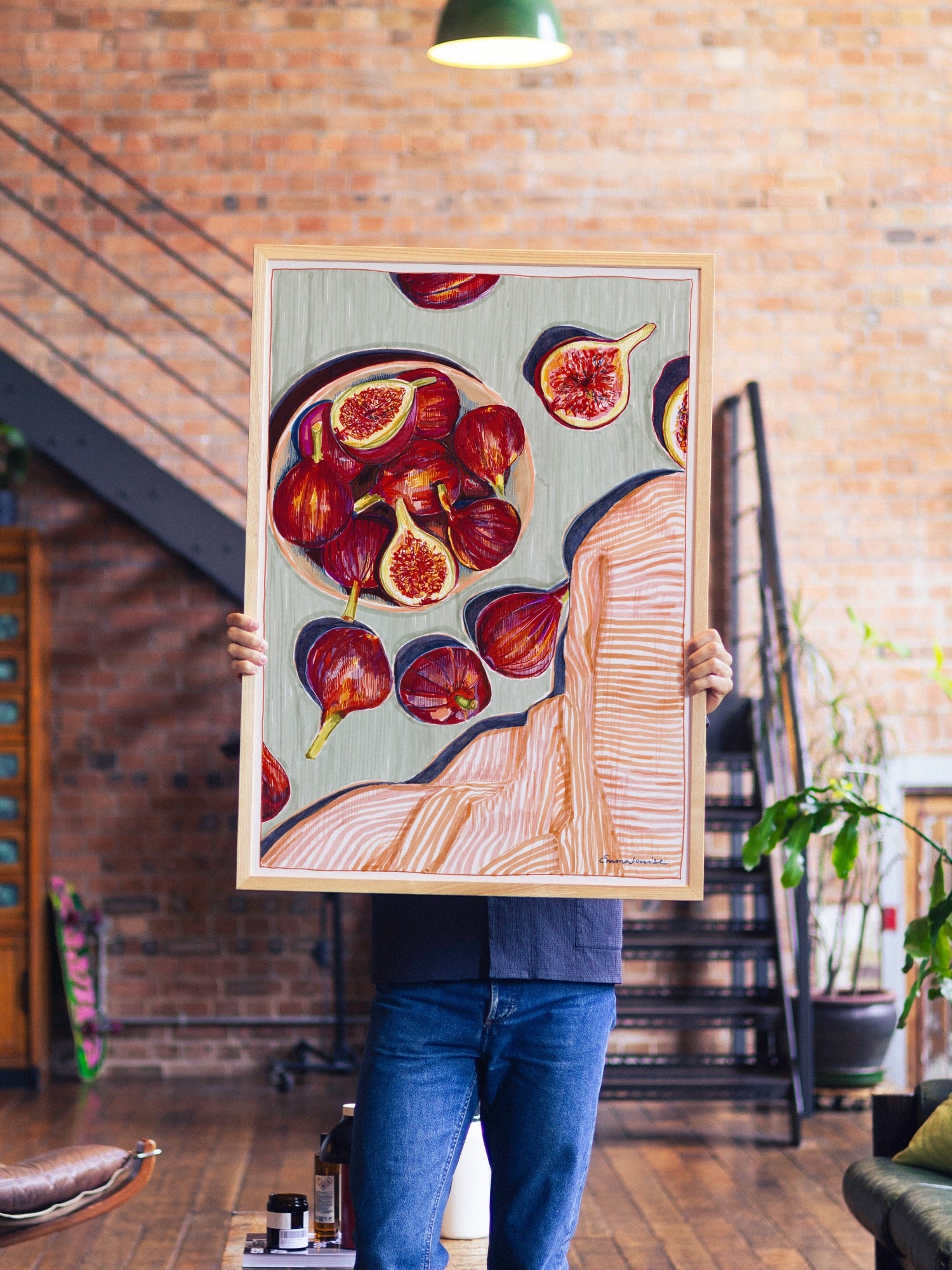 Figs - Emma Louise - A1 - Natural Wood Frame |frame=A1 - Natural Wood Frame| |type=lifestyle|